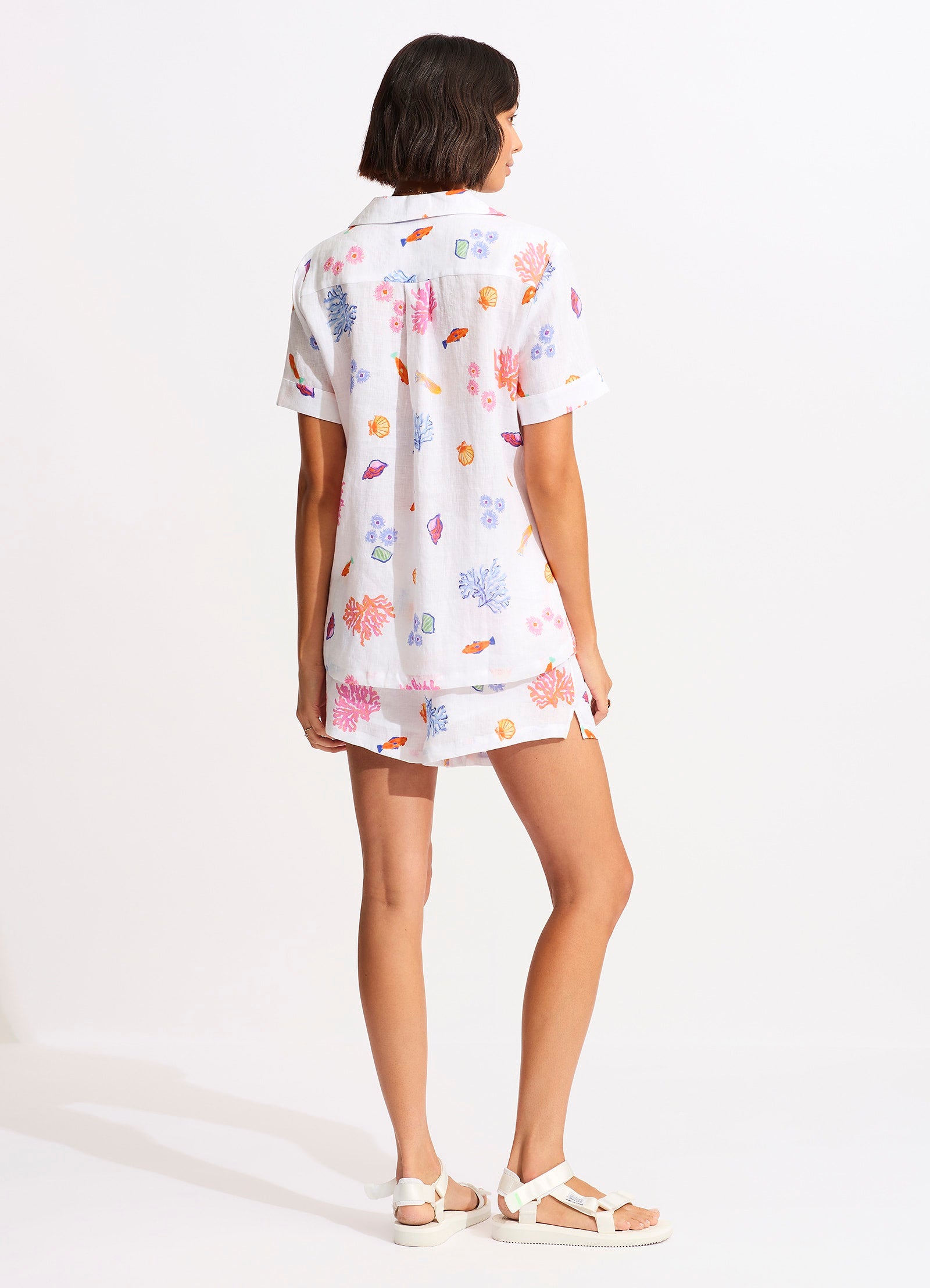 Under The Sea Beach Shirt - White - White view 4