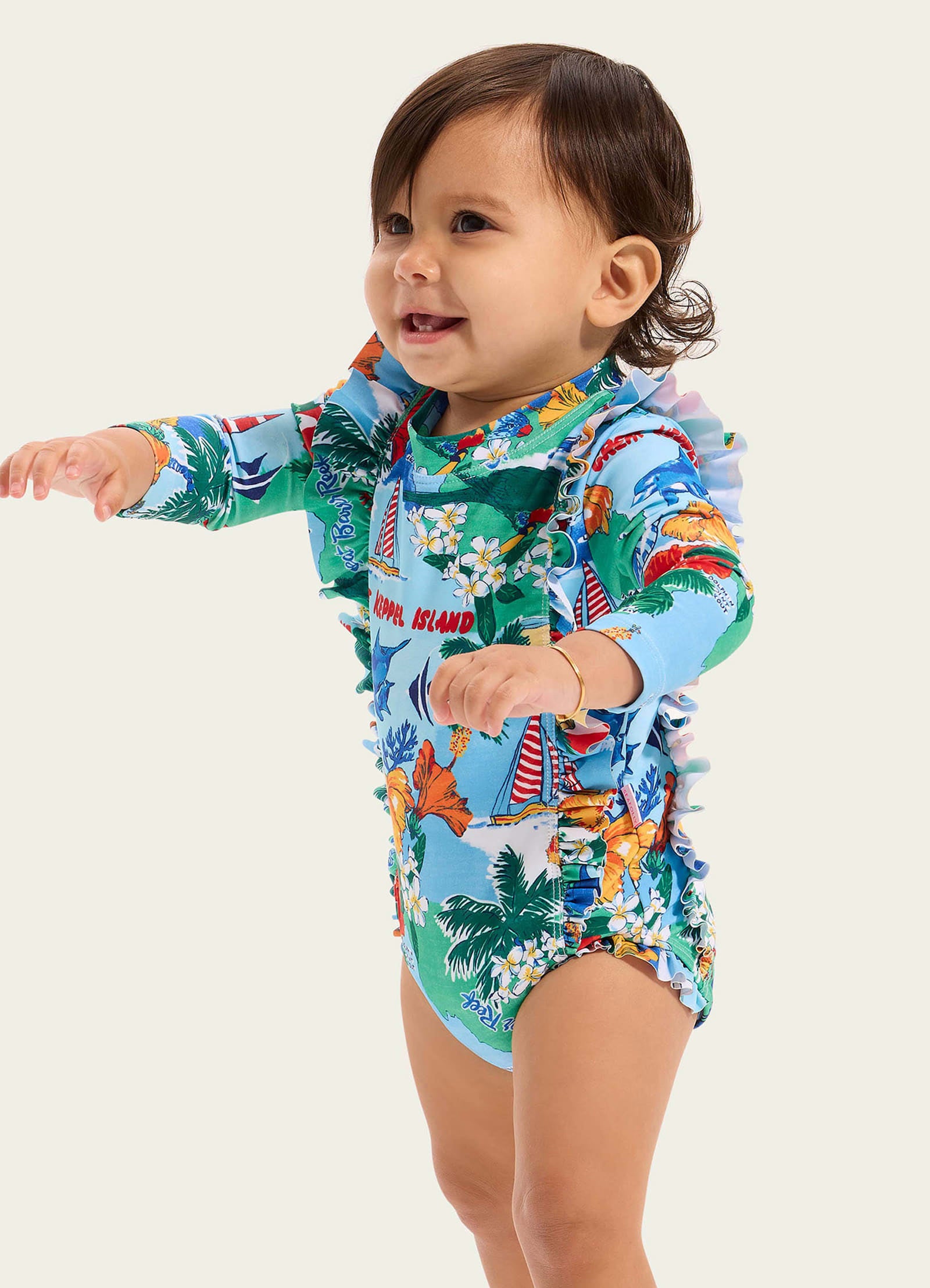 Viva Vacation Frill Sunsuit - Viva Vacation view 2