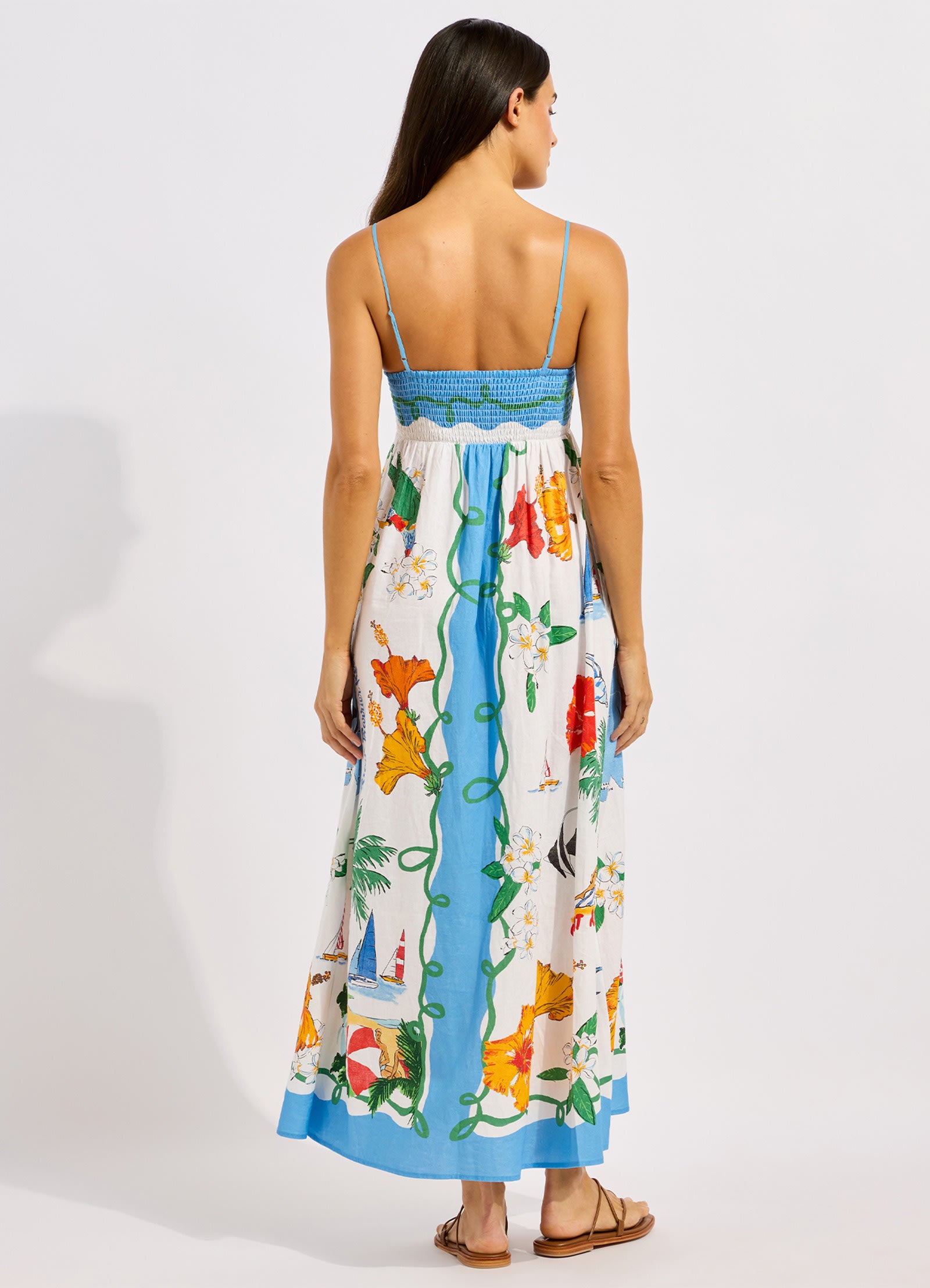 Viva Vacation Maxi Dress - Powder Blue view 3
