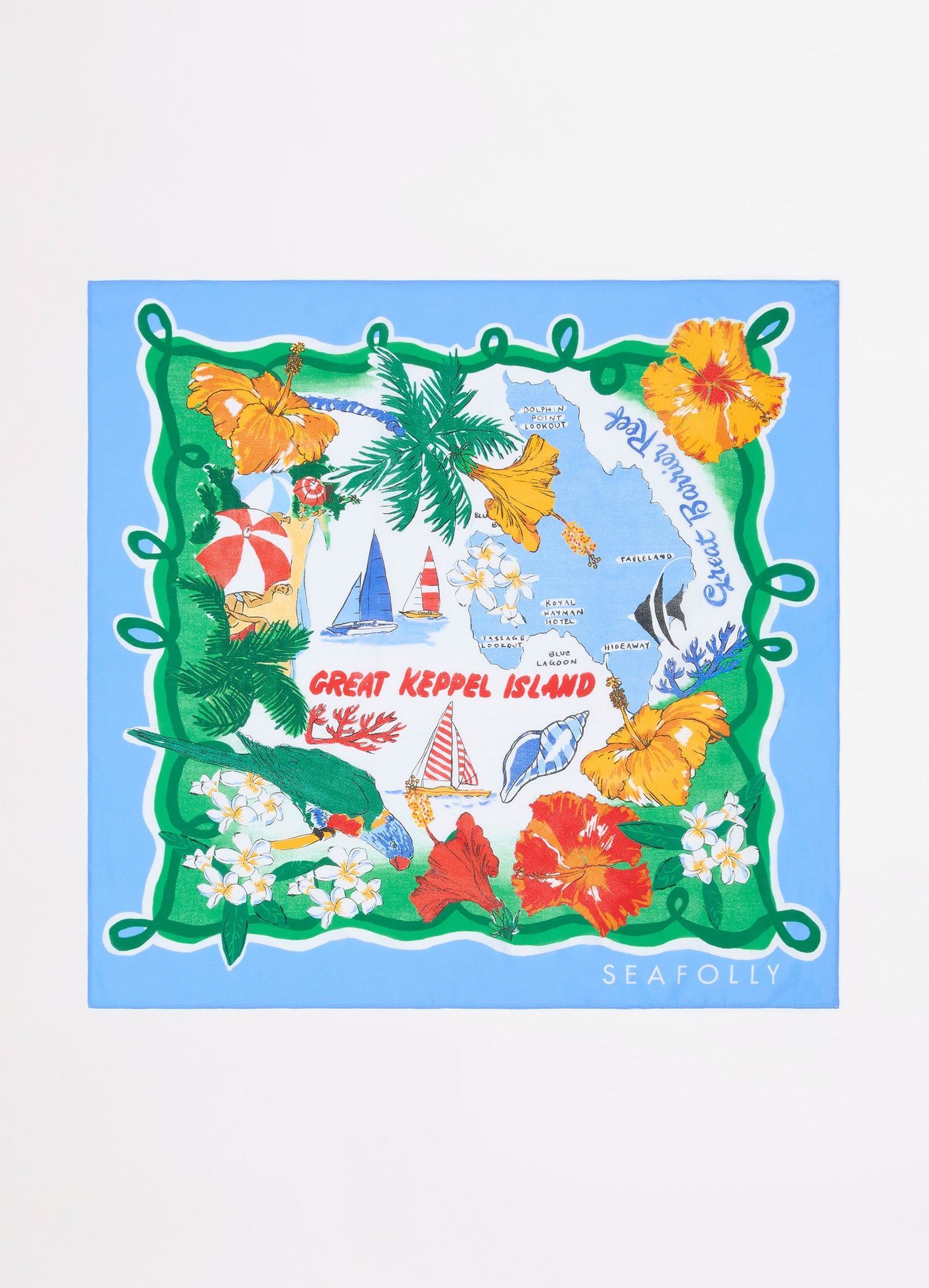 Viva Vacation Scarf - Powder Blue view 2