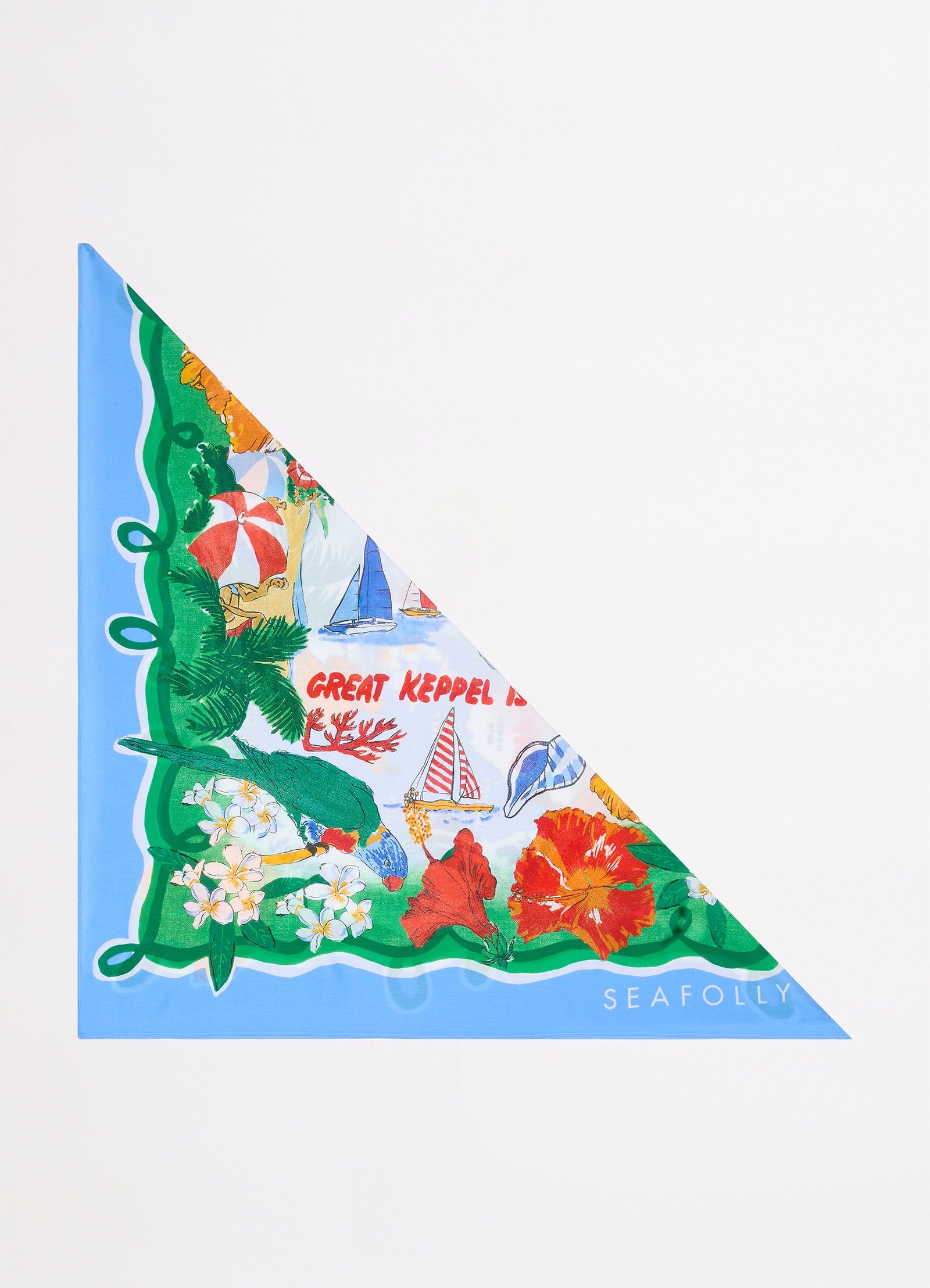 Viva Vacation Scarf - Powder Blue view 3