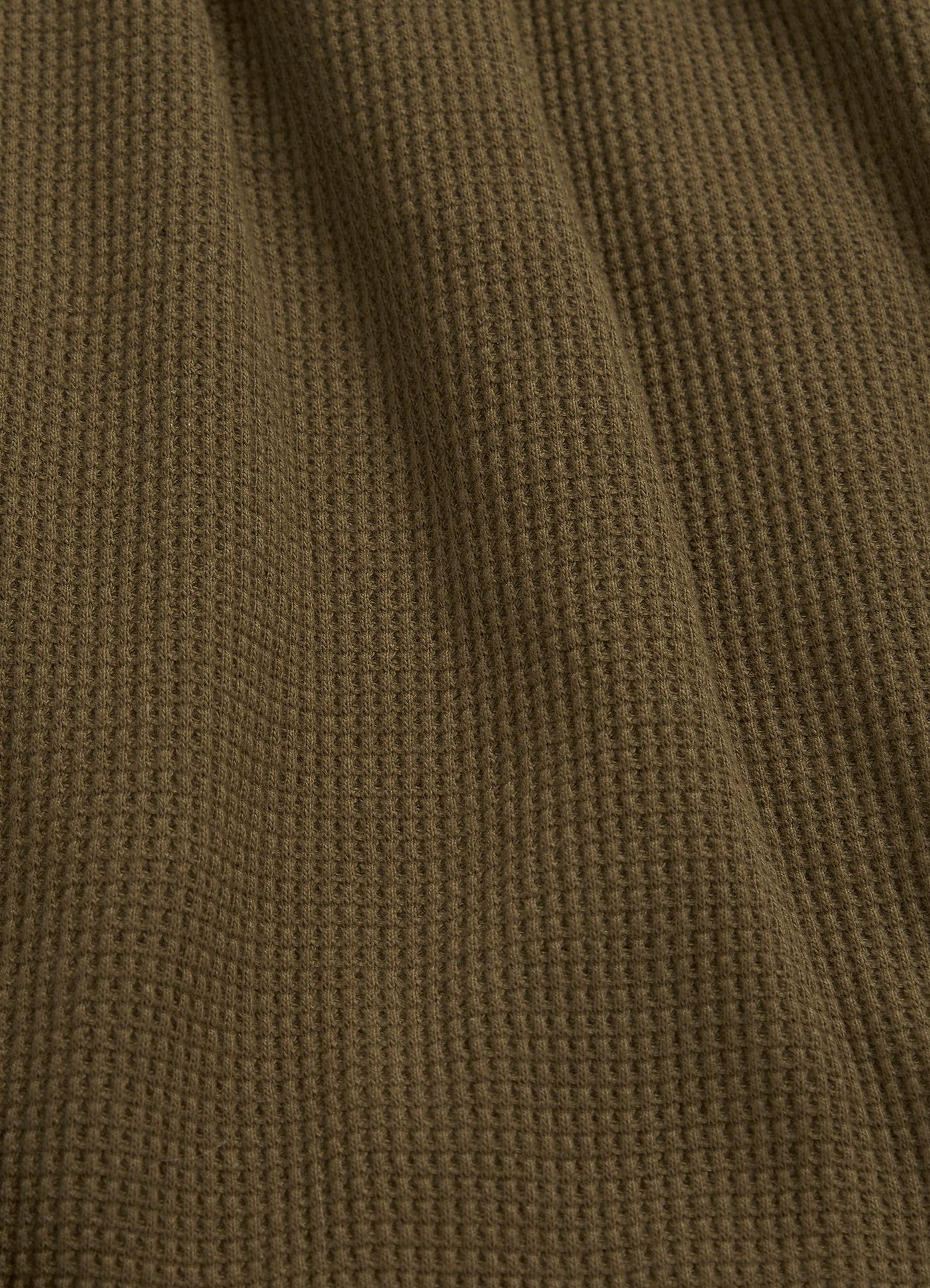 Waffle Sweat Top - Moss - Moss view 7