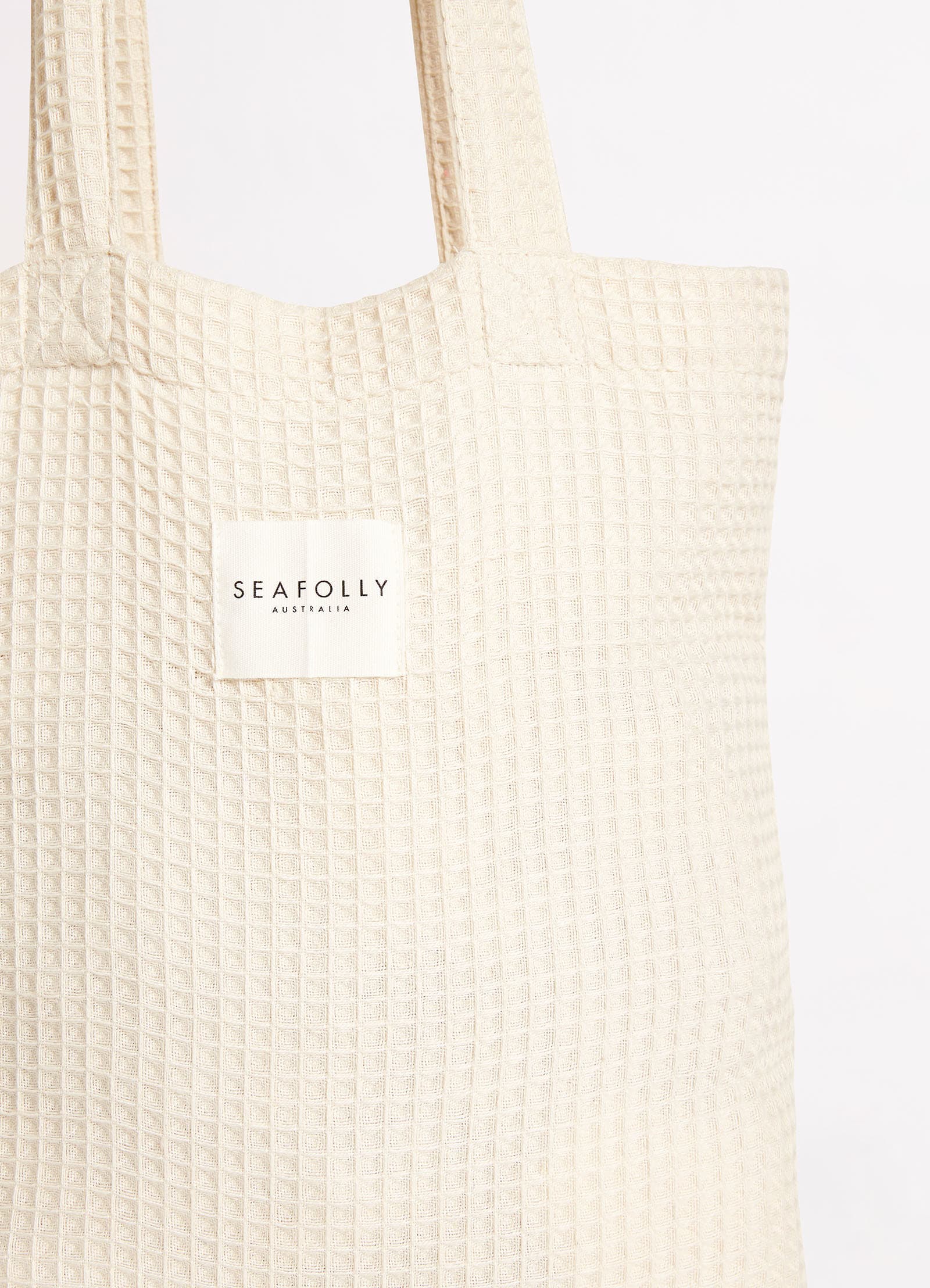 Waffle Towel & Tote Set - Sand - Sand view 4