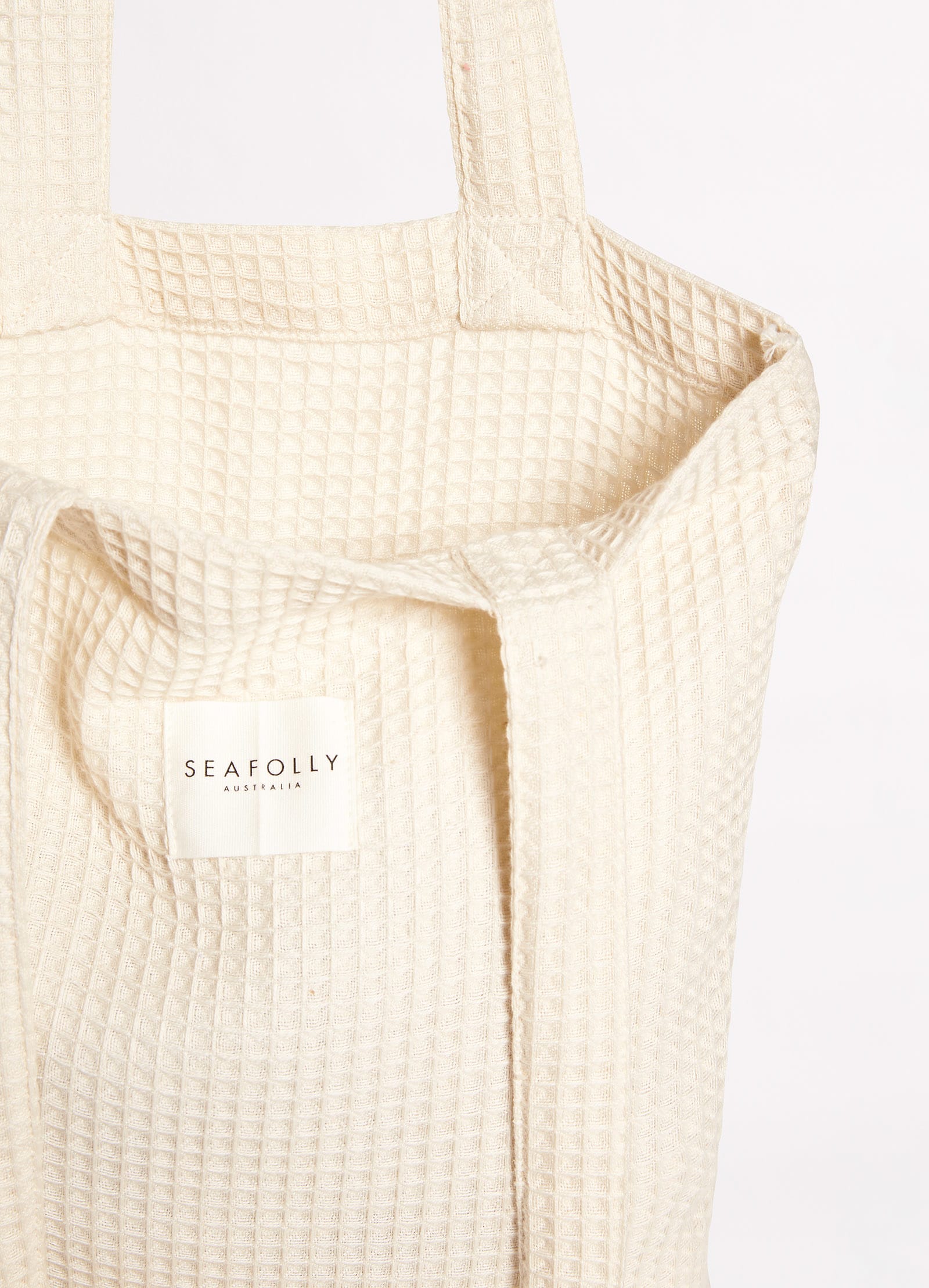 Waffle Towel & Tote Set - Sand - Sand view 5