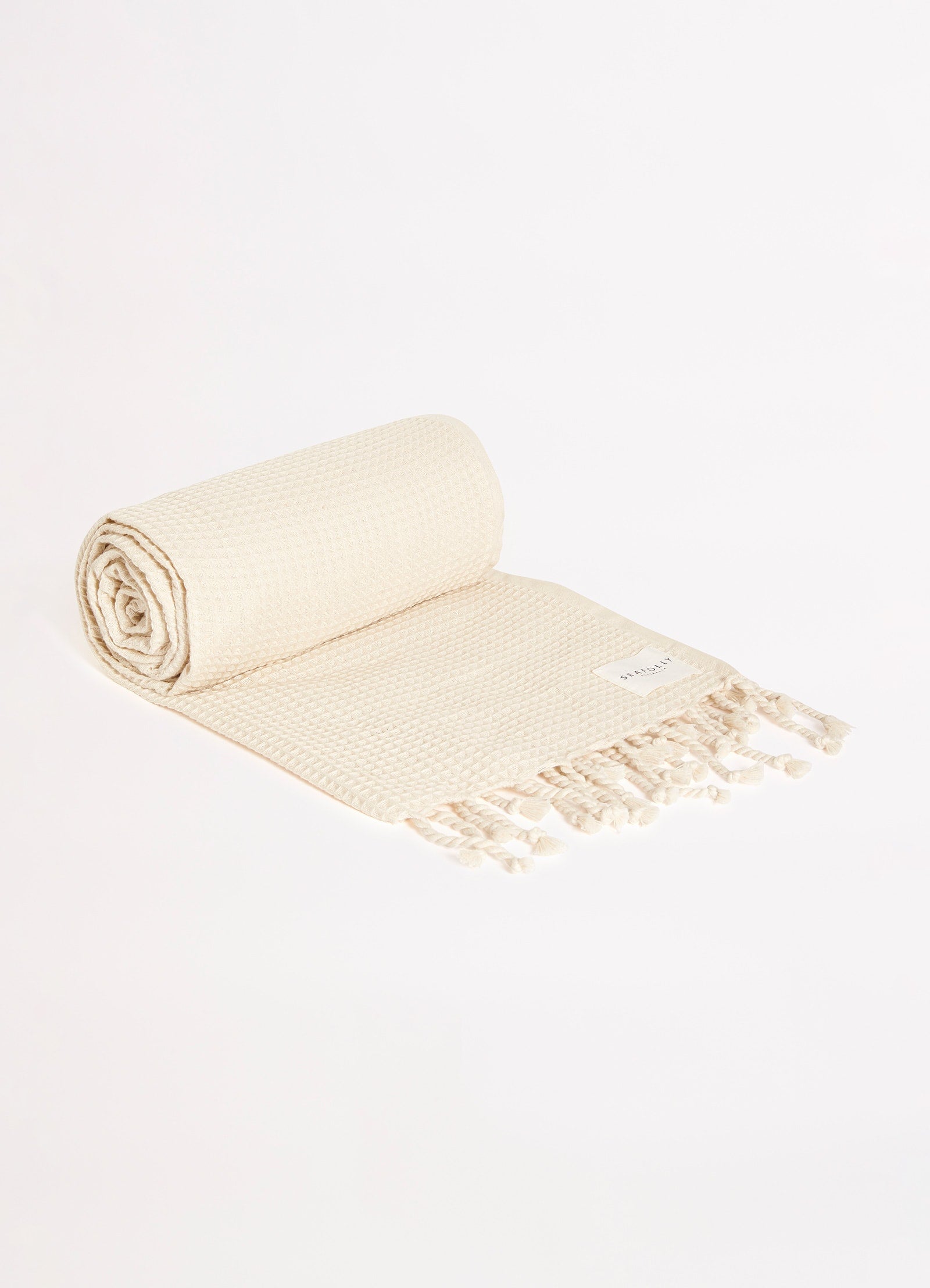 Waffle Towel & Tote Set - Sand - Sand view 7