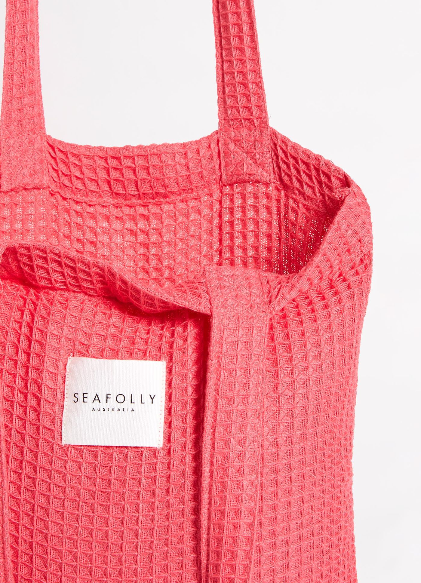 Waffle Towel & Tote Set - Sun Kissed Coral - Sun Kissed Coral view 5