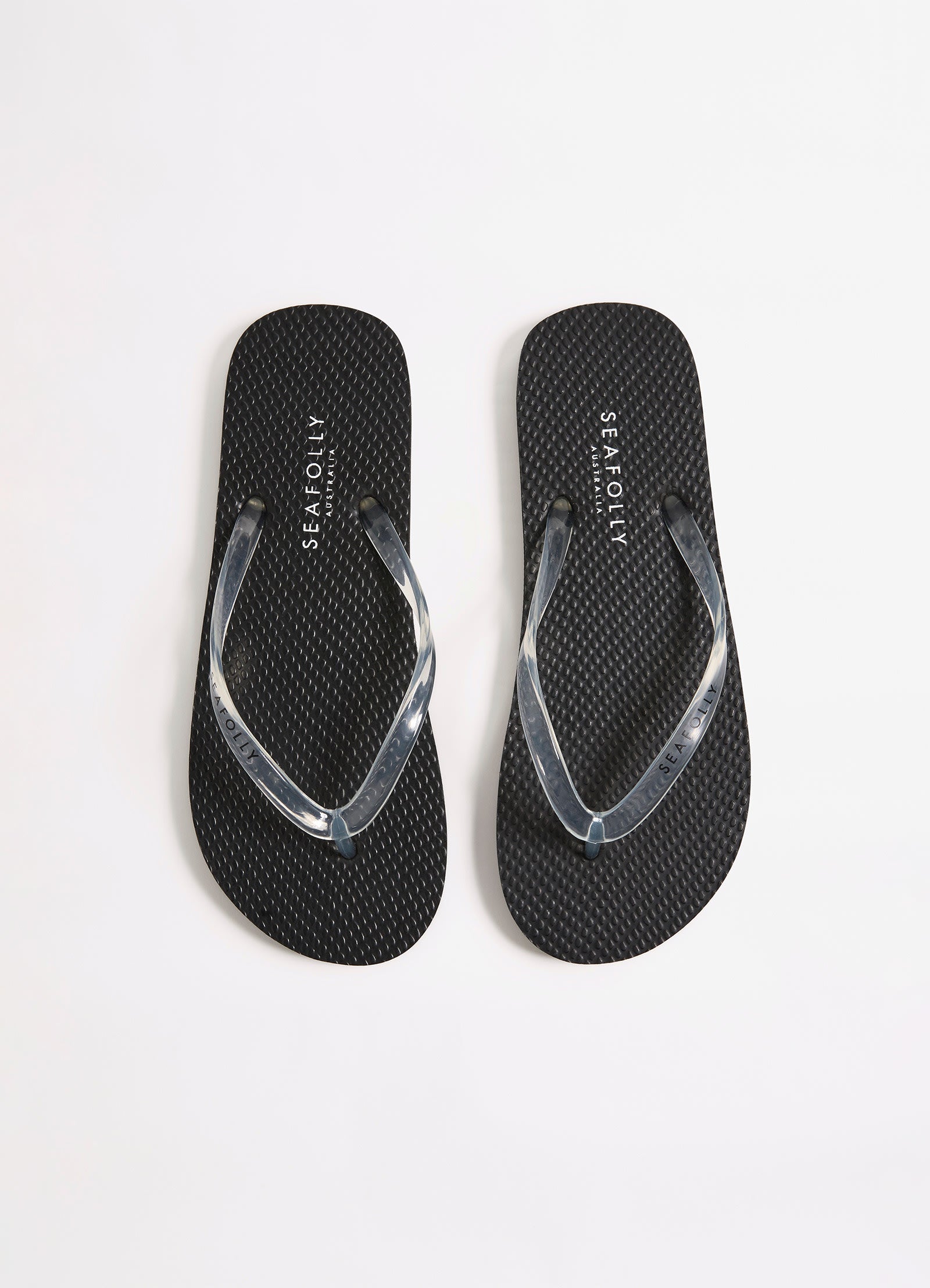 Walkabout Clear Strap Thong - BLACK view 4
