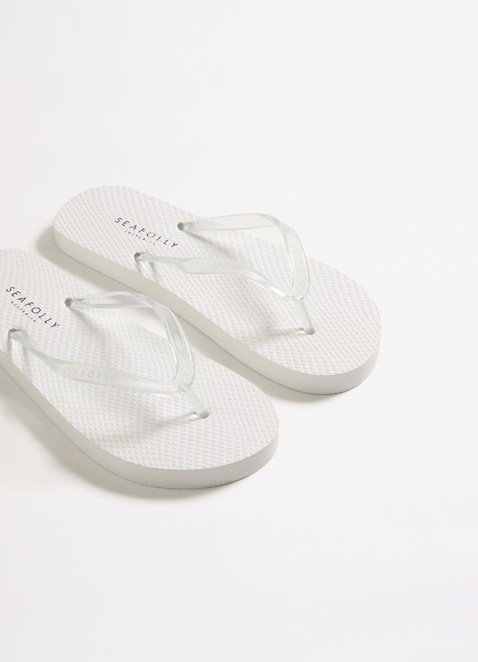 Walkabout Clear Strap Thong - White view 3