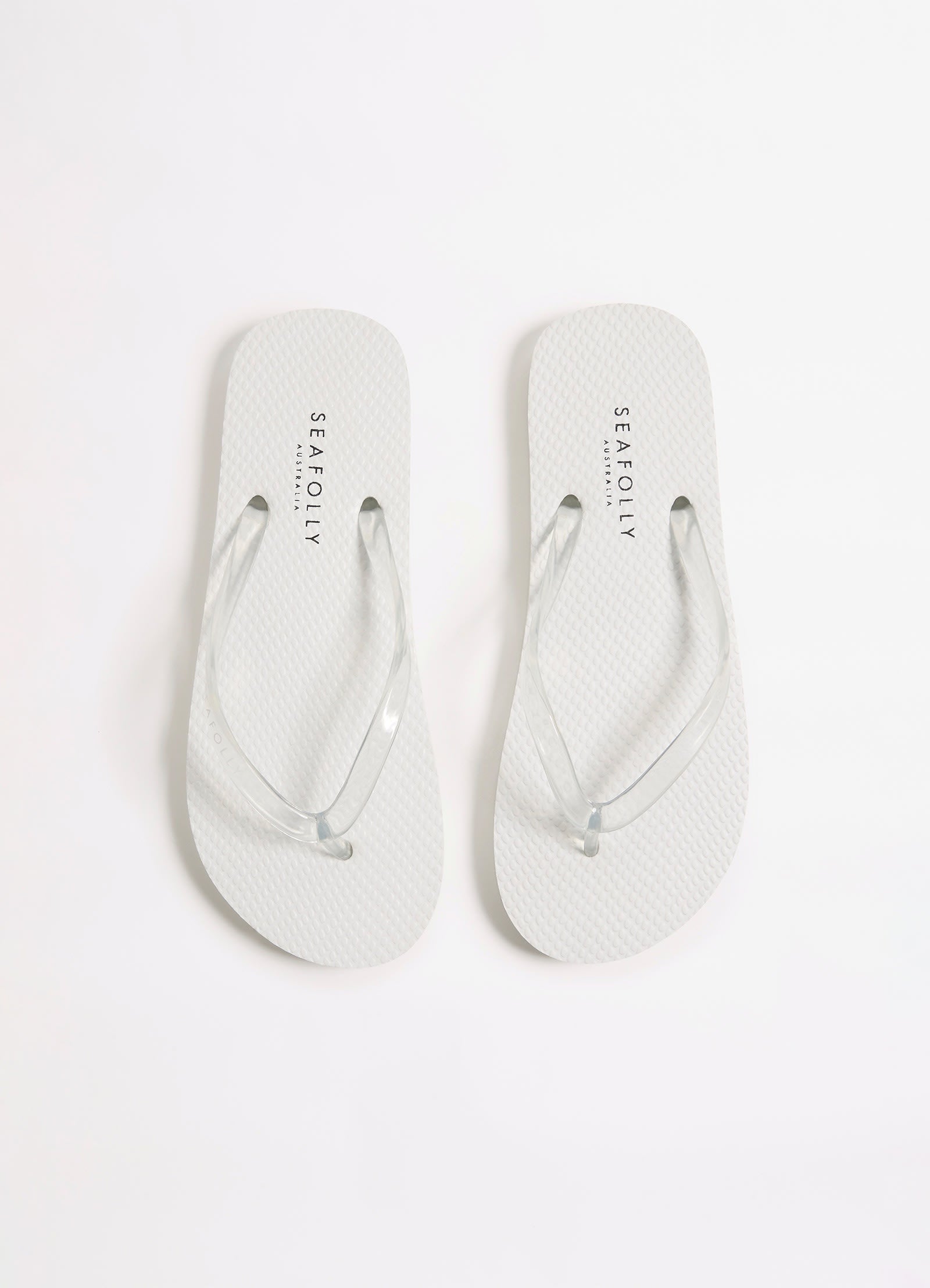 Walkabout Clear Strap Thong - White view 4