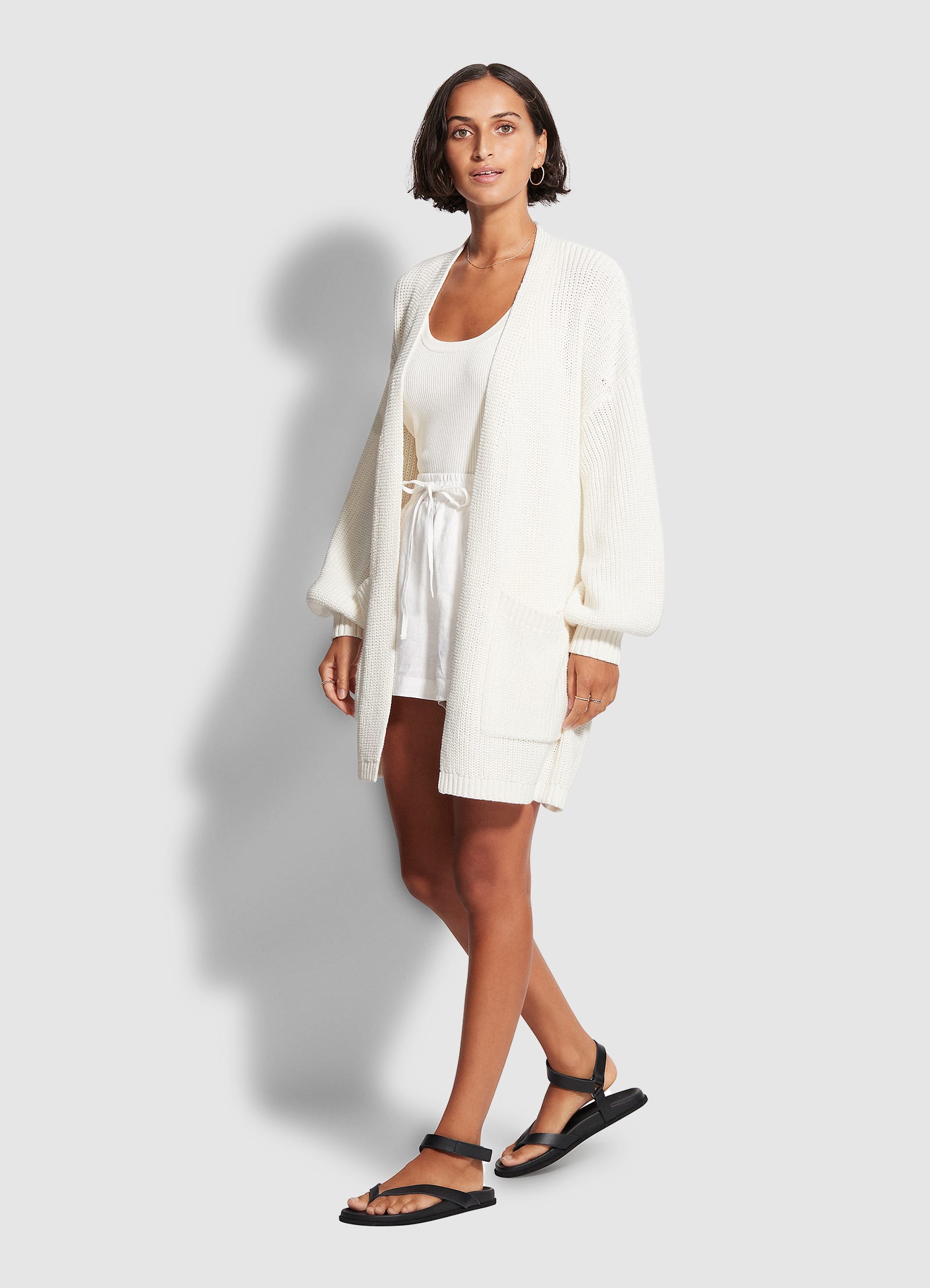 White Wash Knit - White - White view 2