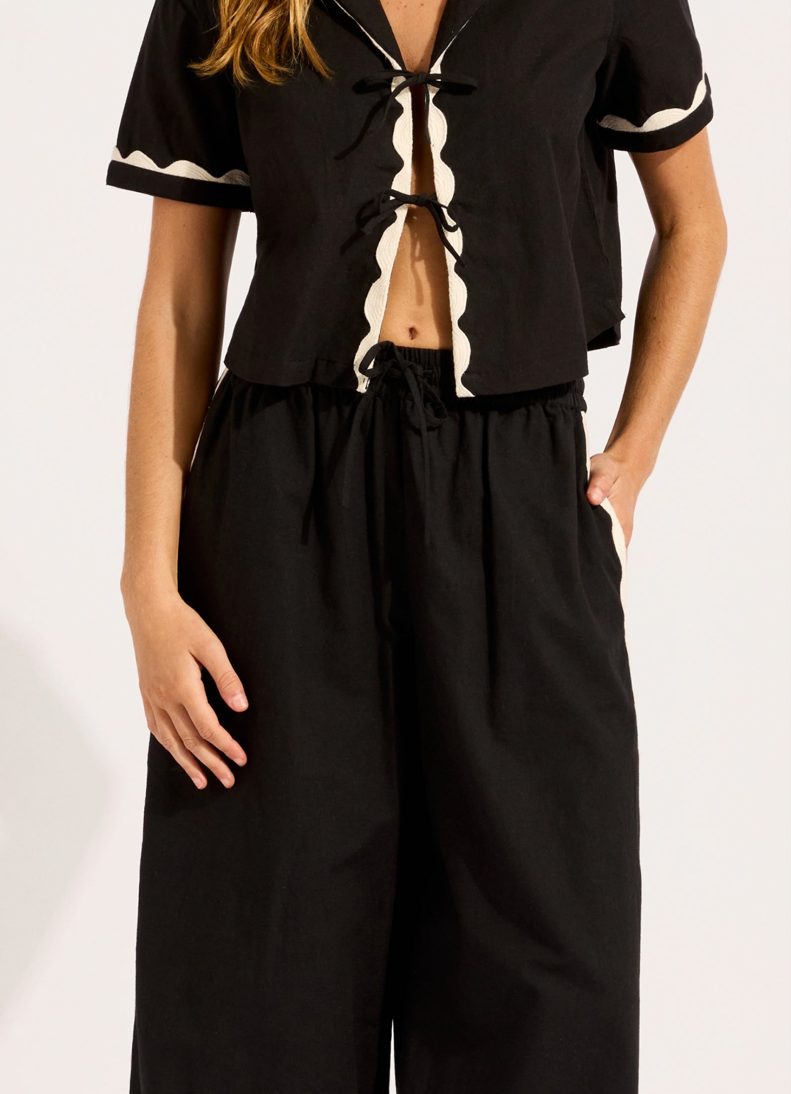 Wide Leg Pant - Black view 2