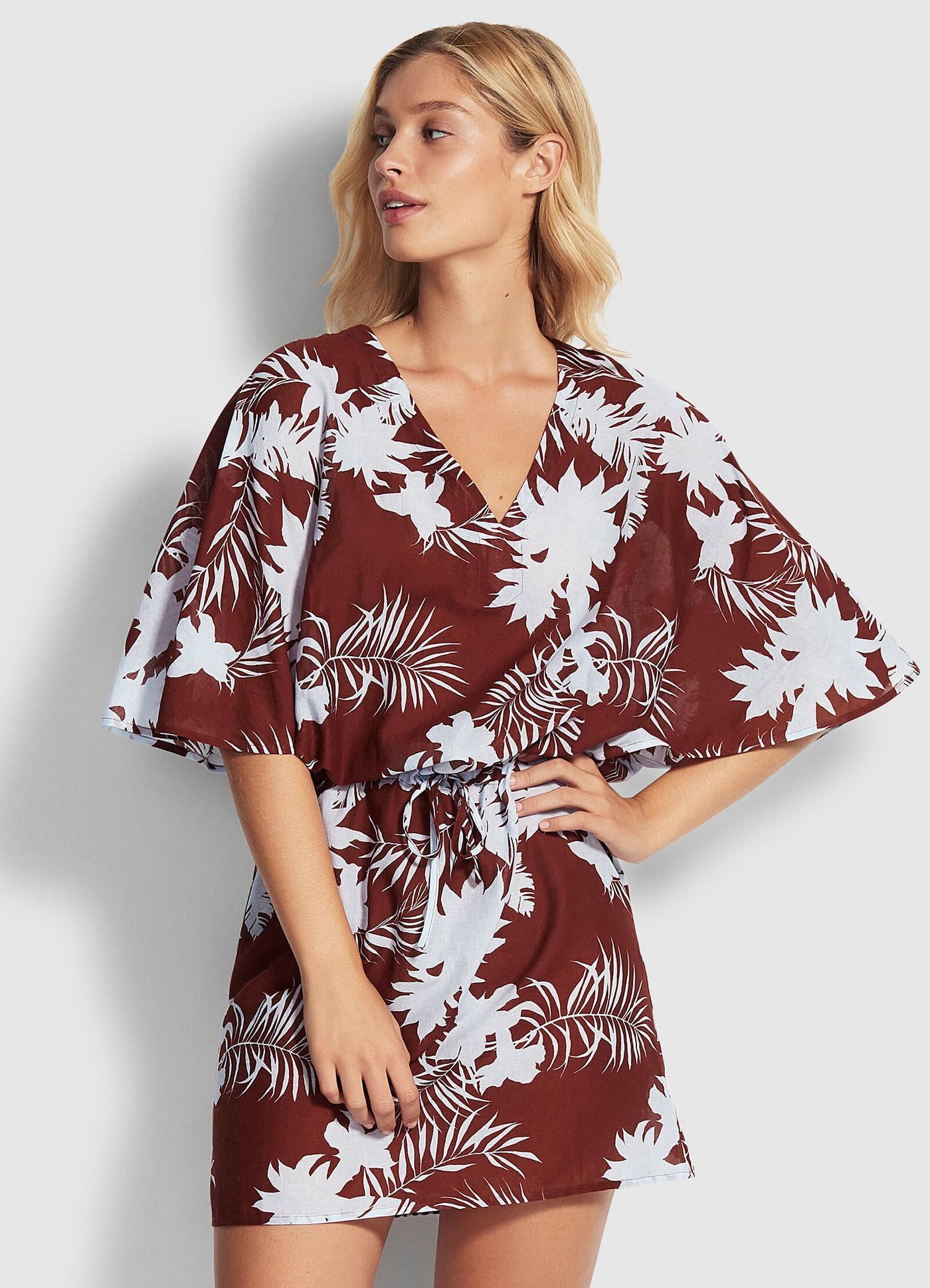 Wild Tropics Kaftan - Amber - XS