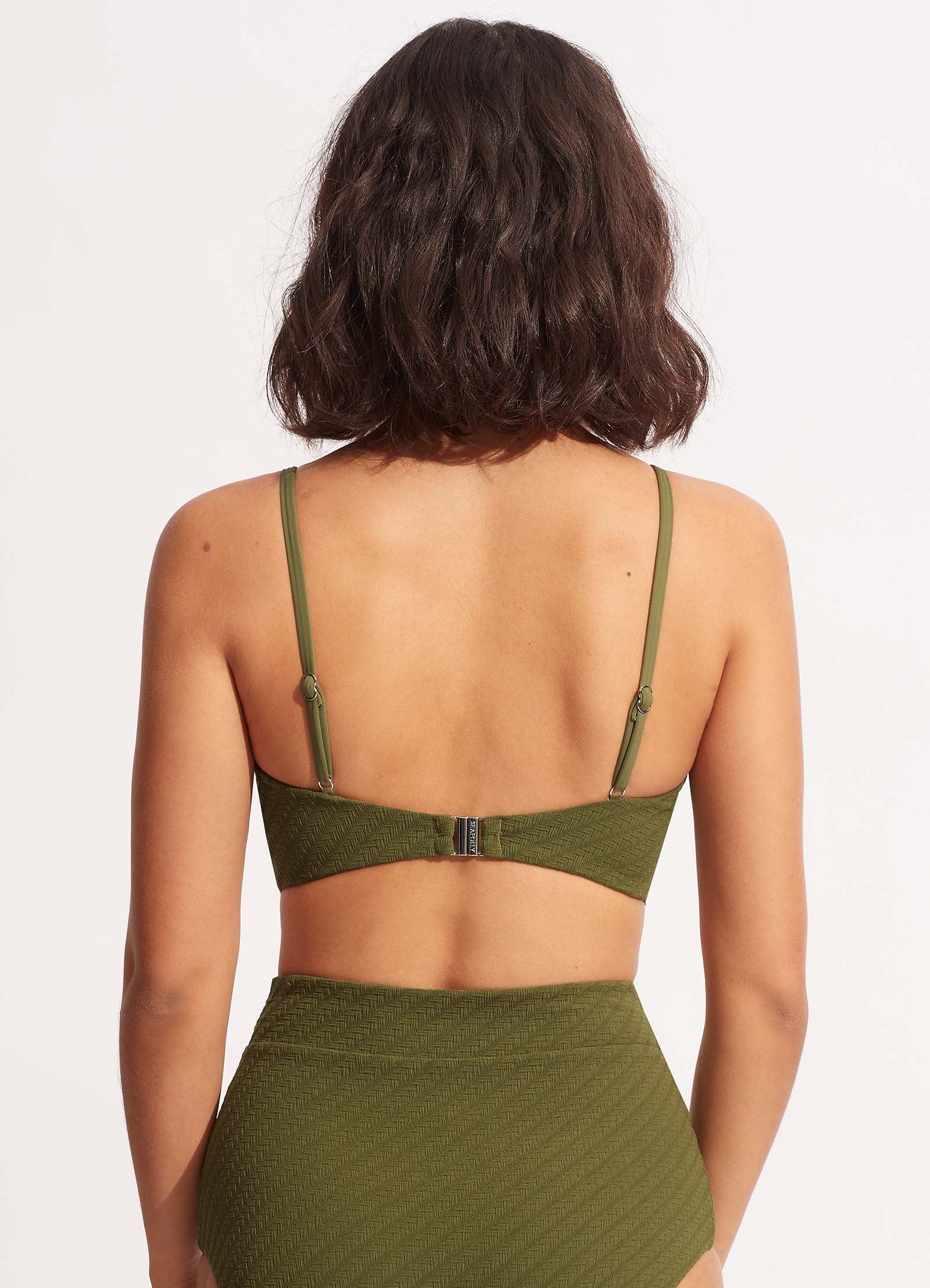 Willow Banded Bralette - Avocado - Avocado view 3