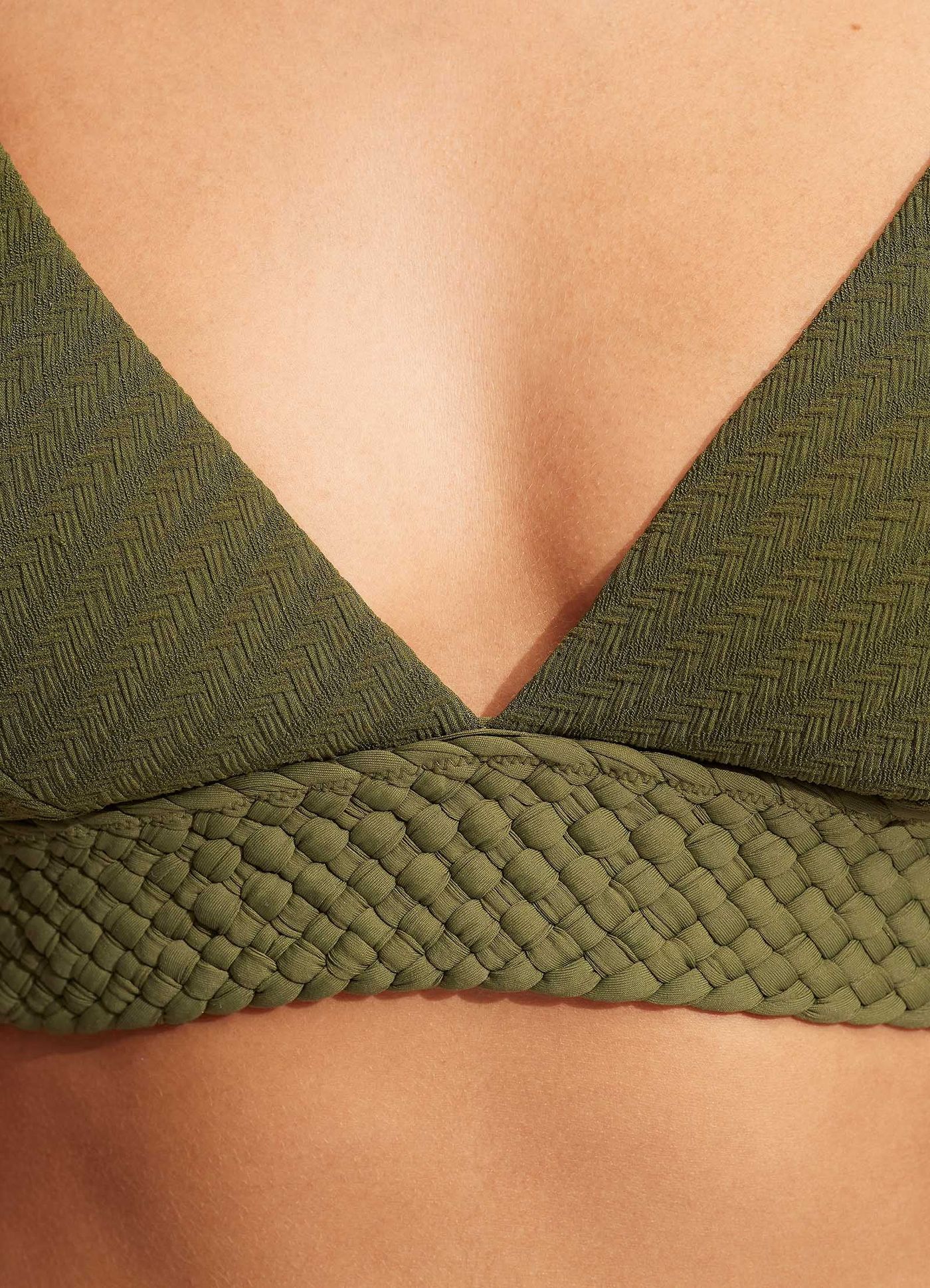 Willow Banded Bralette - Avocado - Avocado view 4