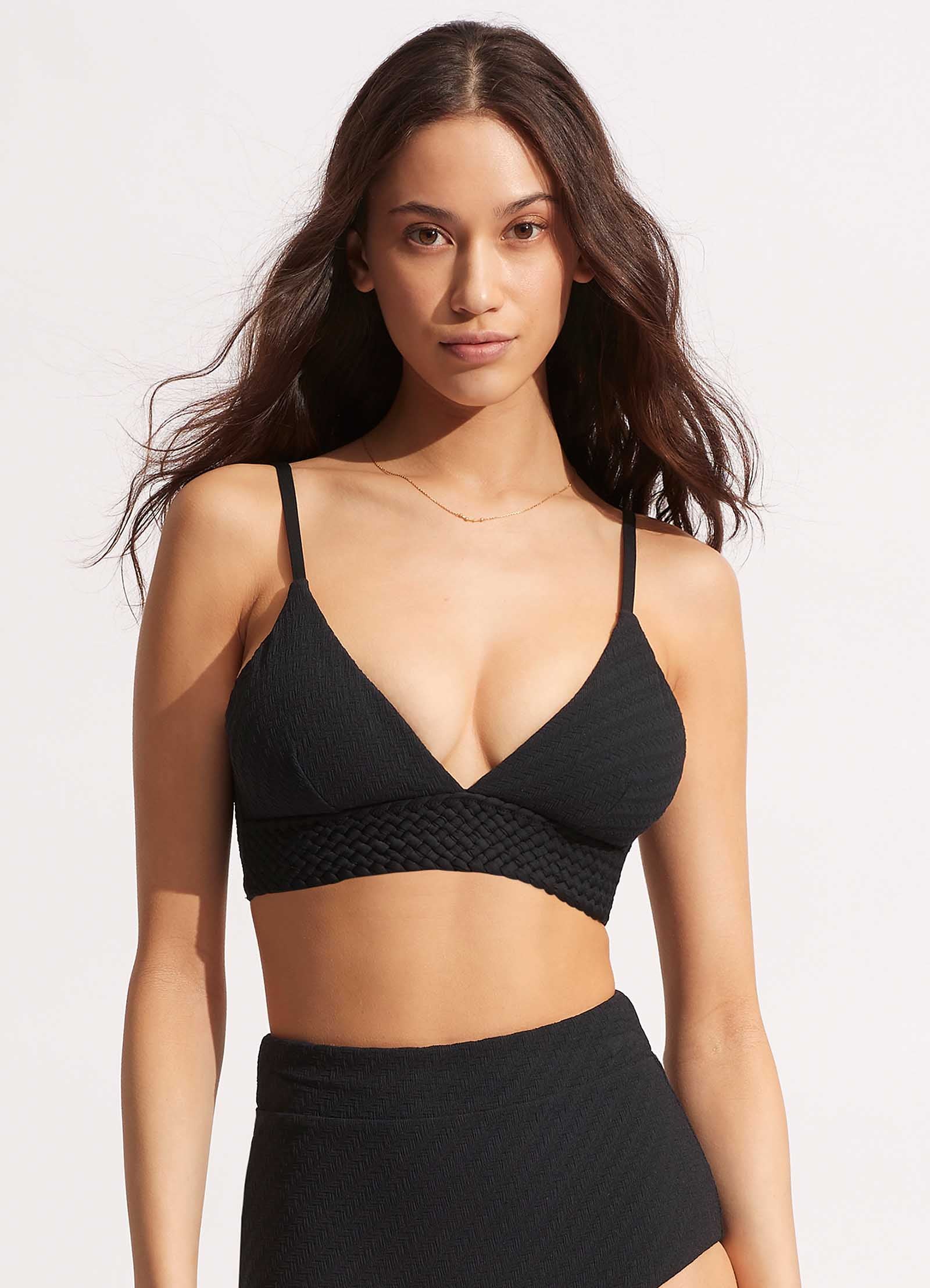 Willow Banded Bralette - Black - Black