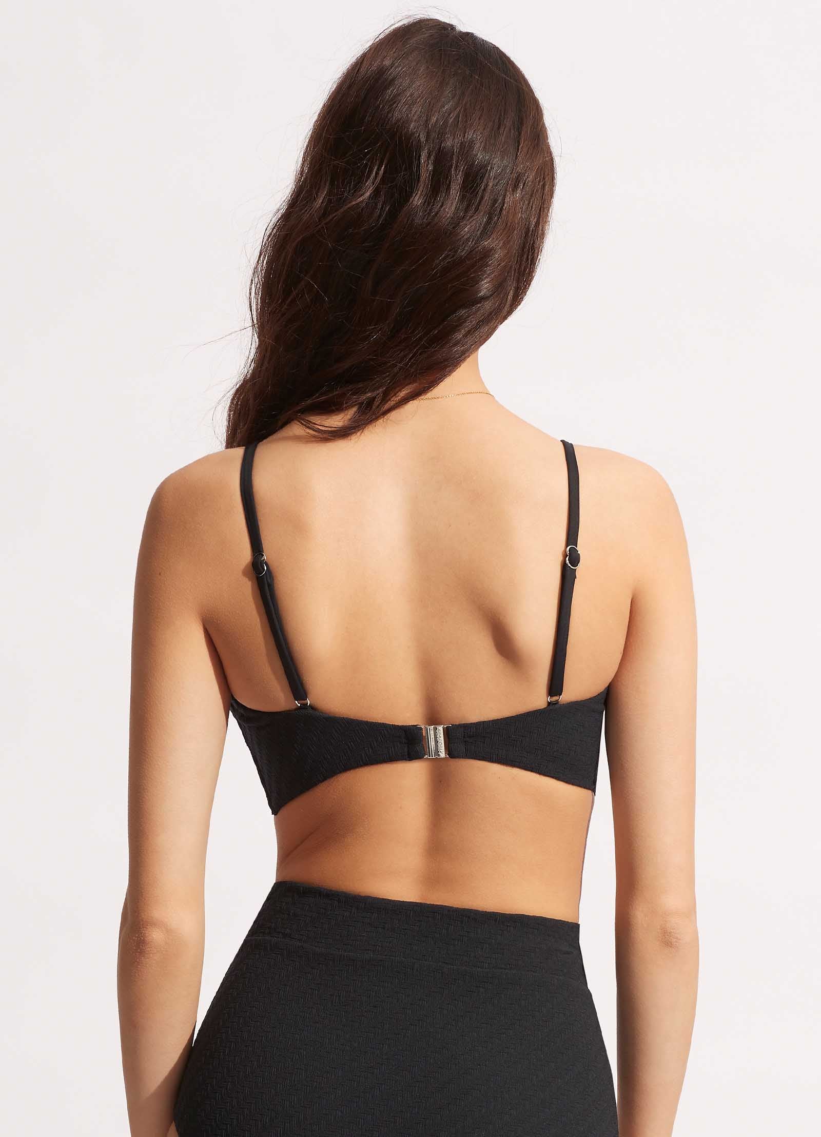 Willow Banded Bralette - Black - Black view 2