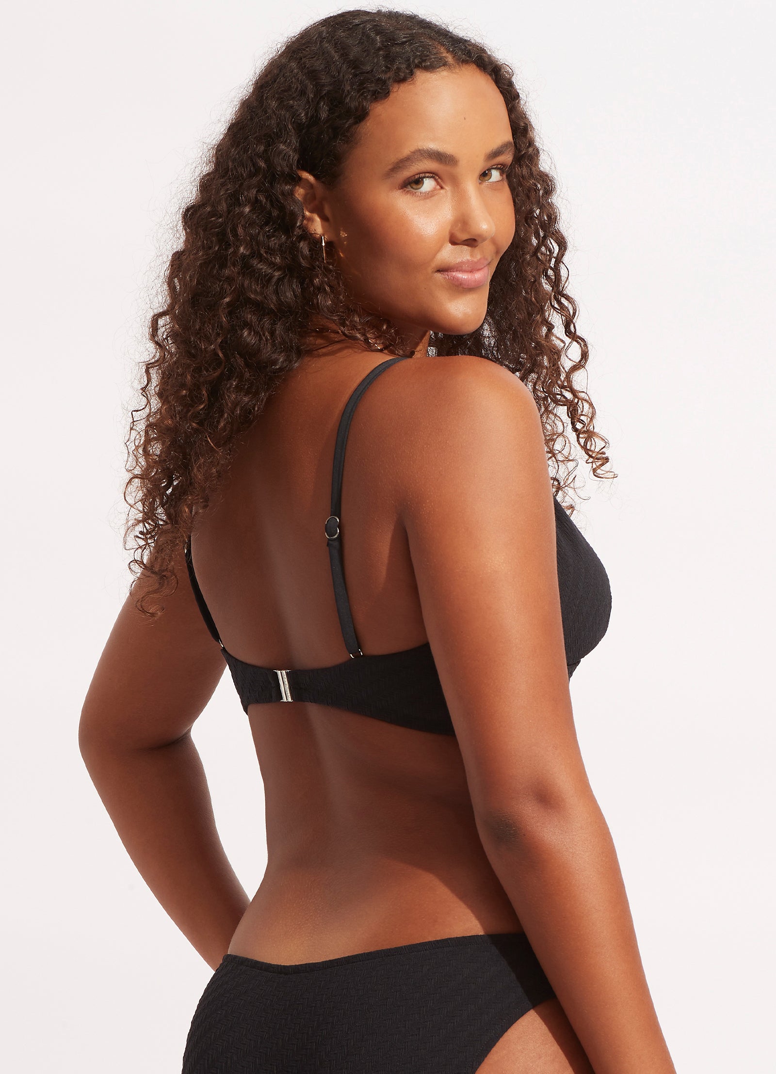 Willow Banded Bralette - Black - Black view 7