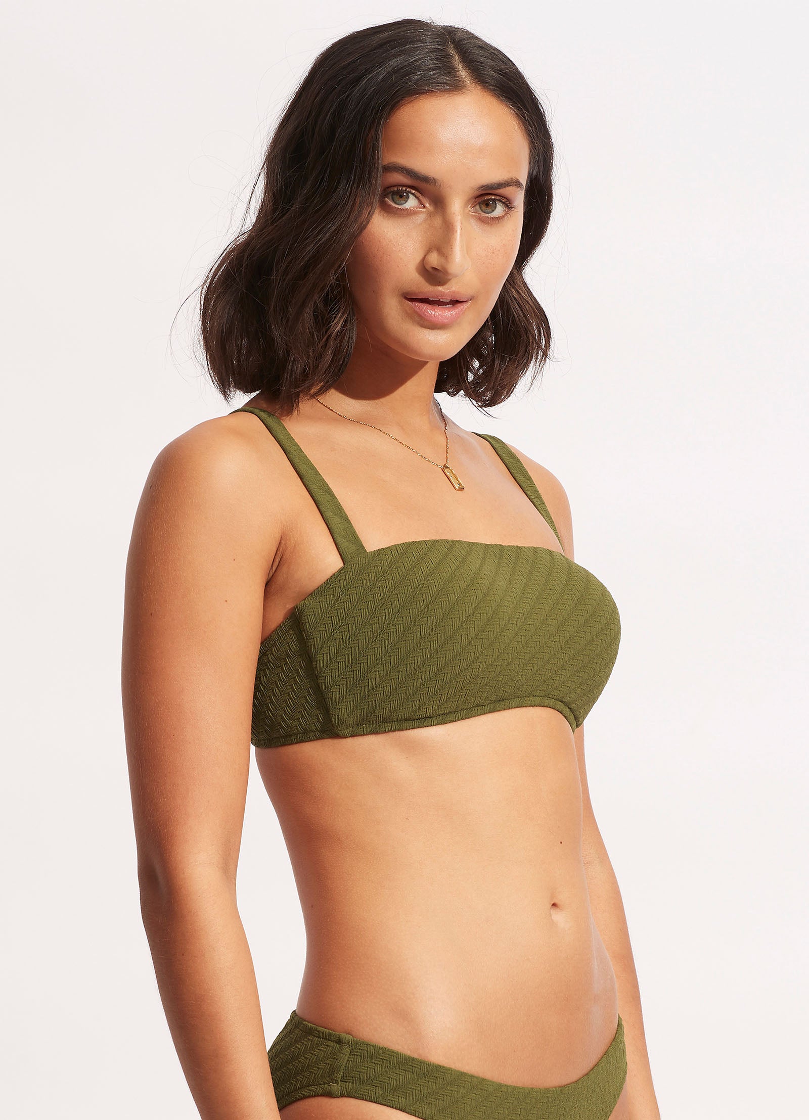 Willow Tank Bra  - Avocado - Avocado view 4