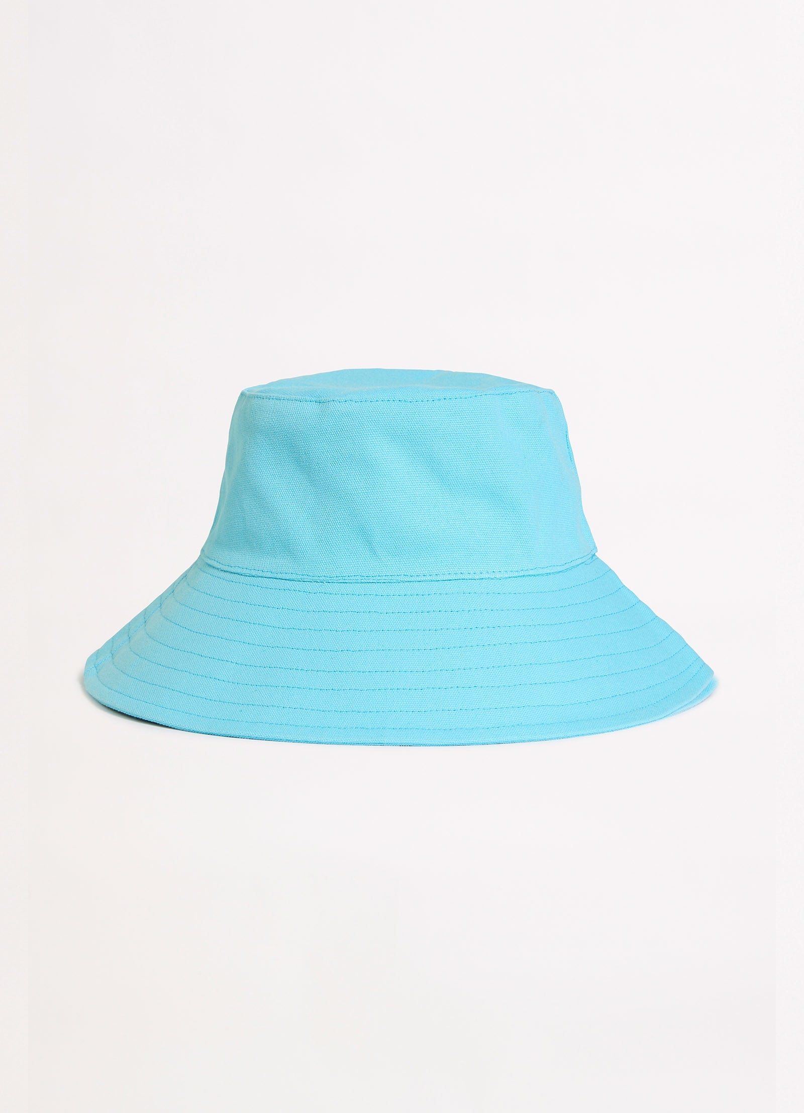 Wish You Were Here Canvas Bucket Hat - Atoll Blue - Atoll Blue view 4