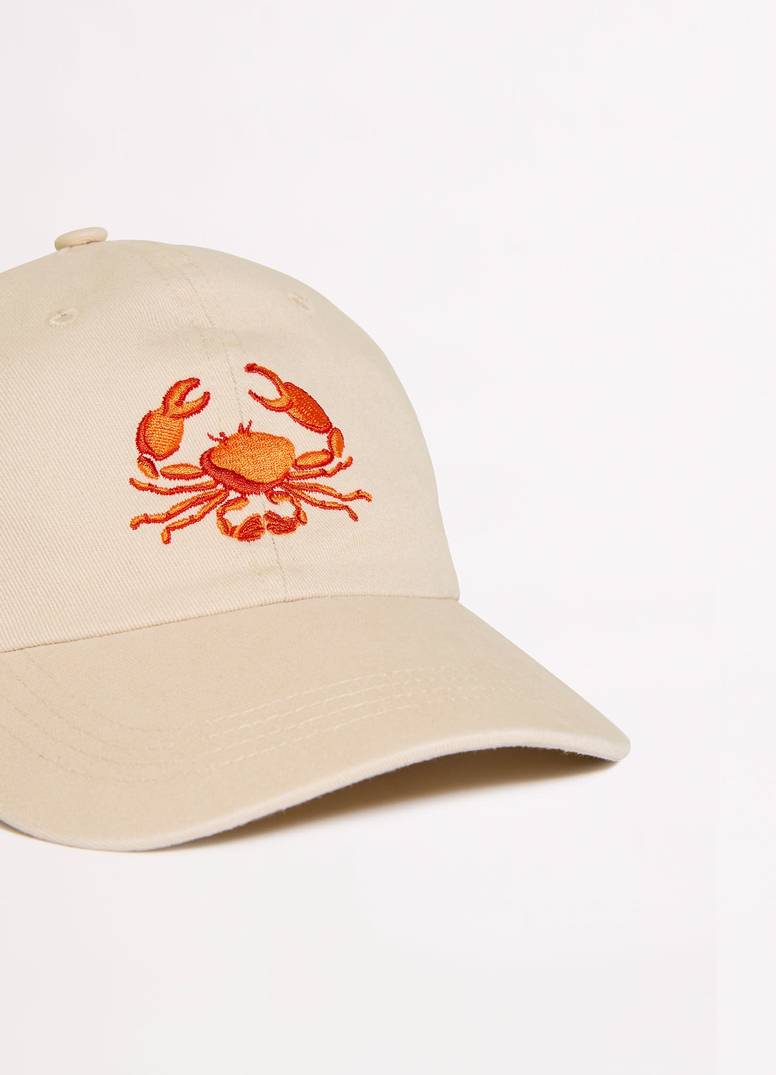 Wish You Were Here Embroidered Cap - Crab Orange - Crab Orange view 3