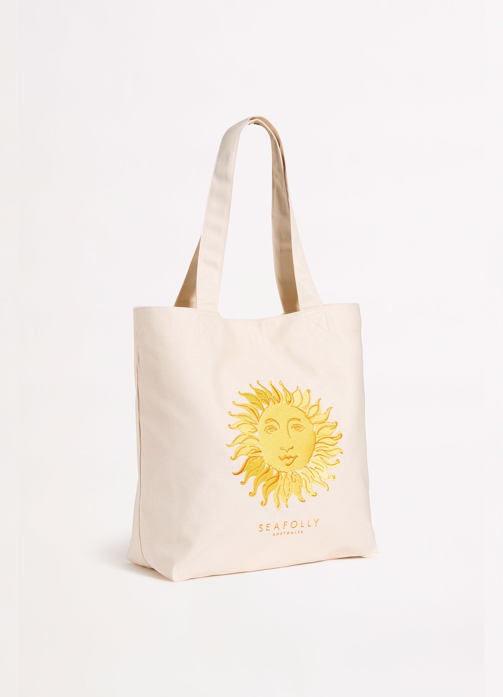 Wish You Were Here Embroidered Tote Bag - Soleil - Soleil view 2