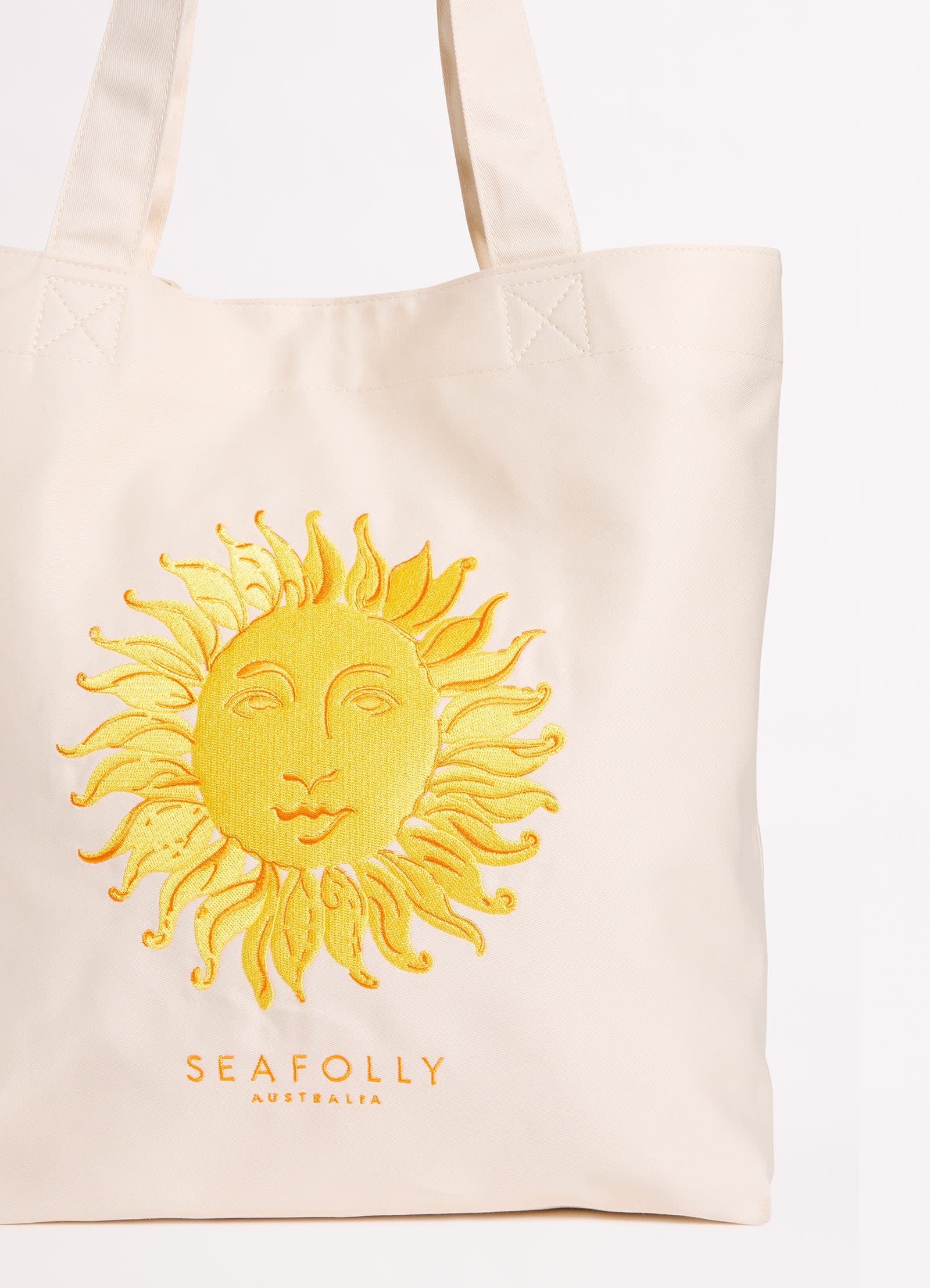 Wish You Were Here Embroidered Tote Bag - Soleil - Soleil view 3