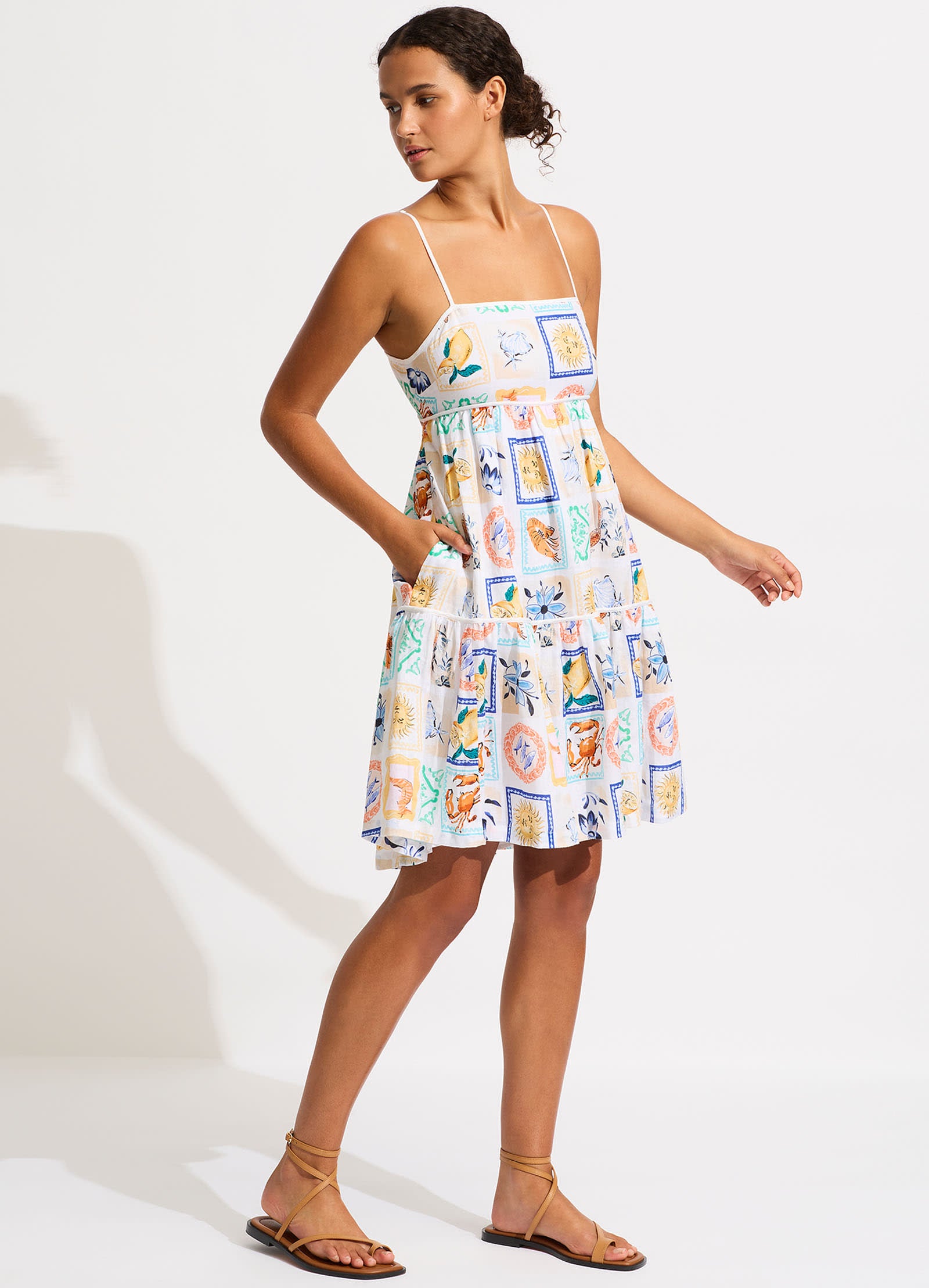 Wish You Were Here Mini Dress - Atoll Blue - Atoll Blue view 2