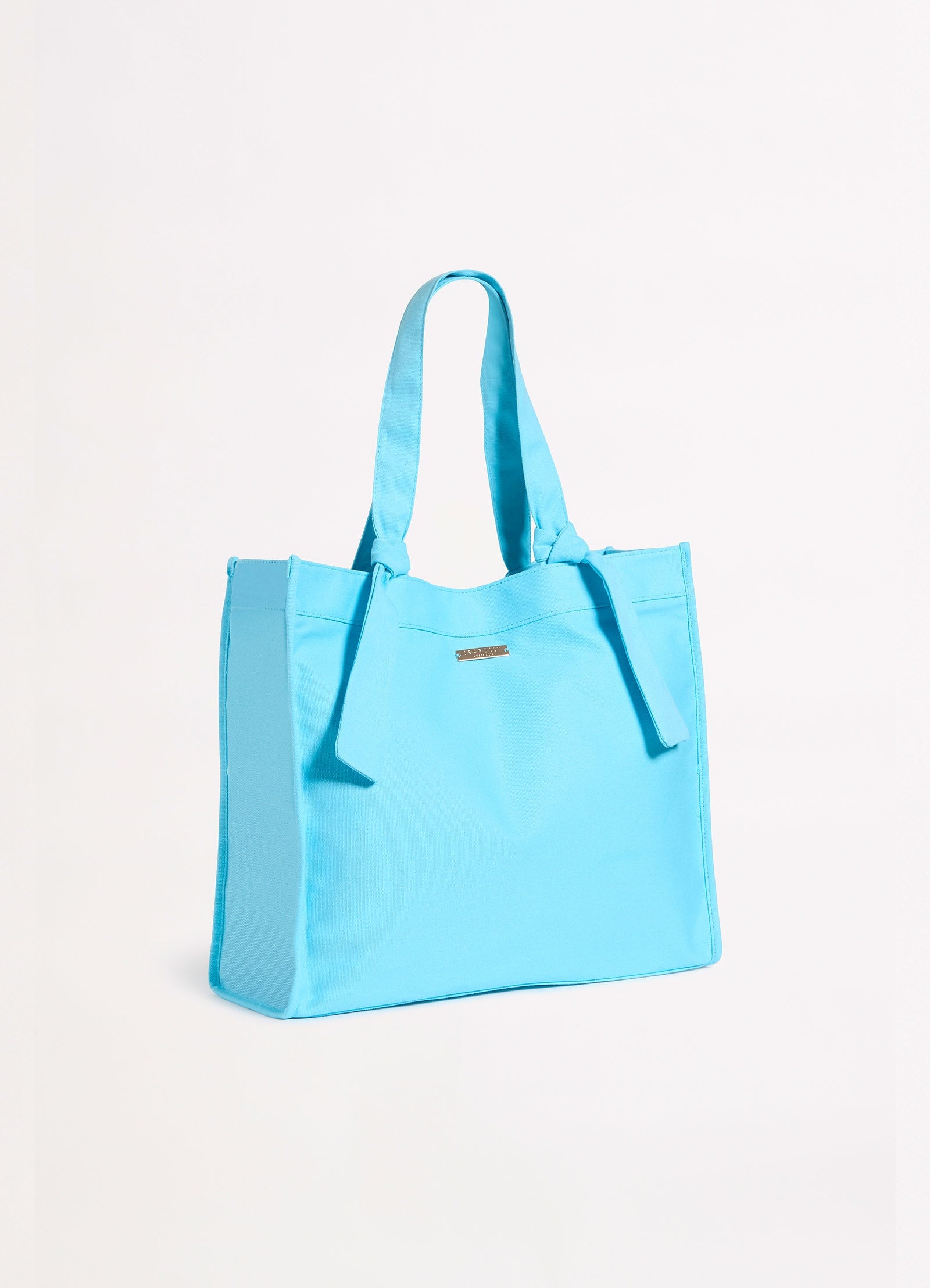 Wish You Were Here Tie Strap Tote Bag - Atoll Blue - Atoll Blue view 2