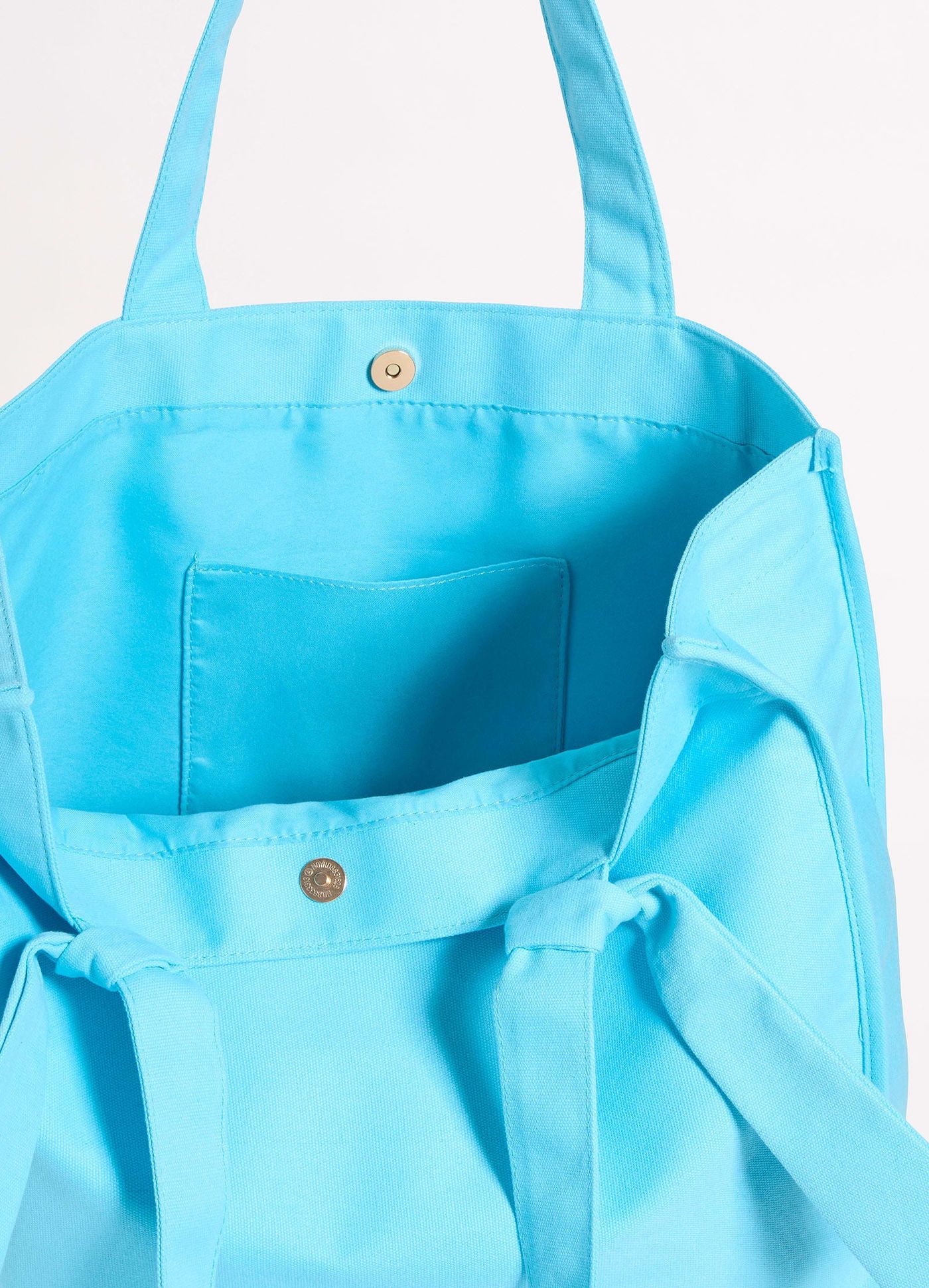 Wish You Were Here Tie Strap Tote Bag - Atoll Blue - Atoll Blue view 4