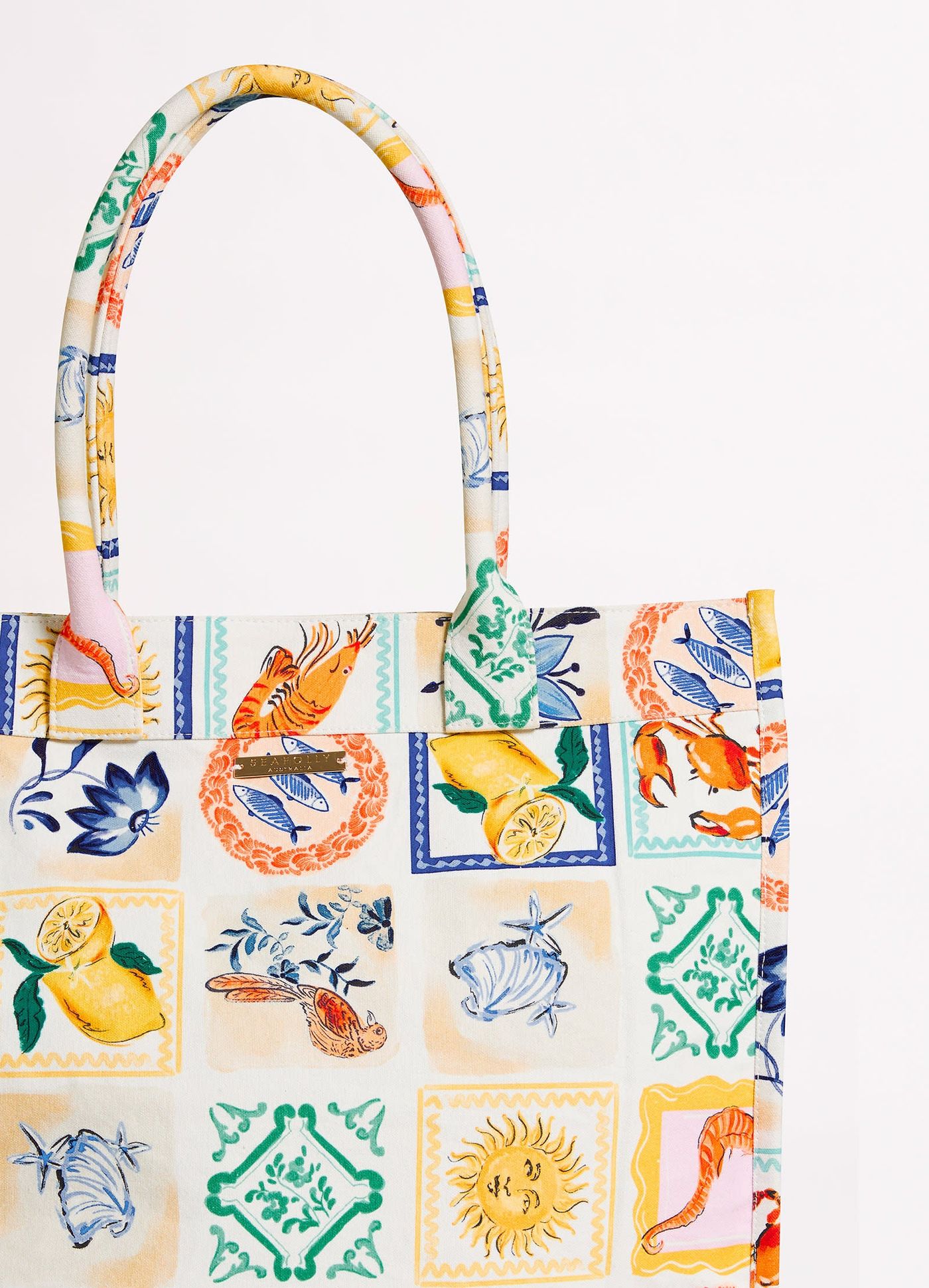 Wish You Were Here Tote Bag - Atoll Blue - Atoll Blue view 3