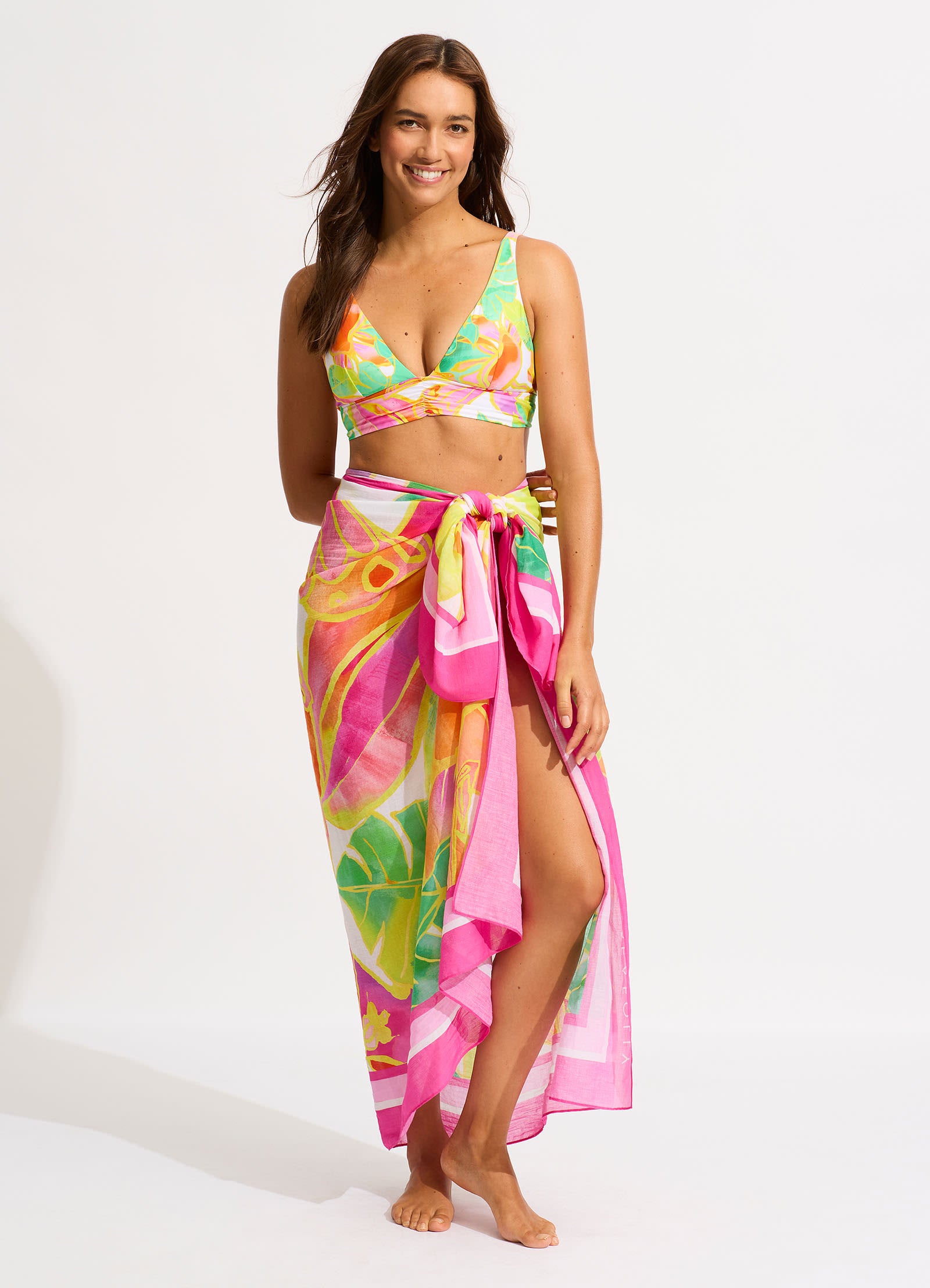 Wonderland Sarong - Fuchsia Rose - Fuchsia Rose