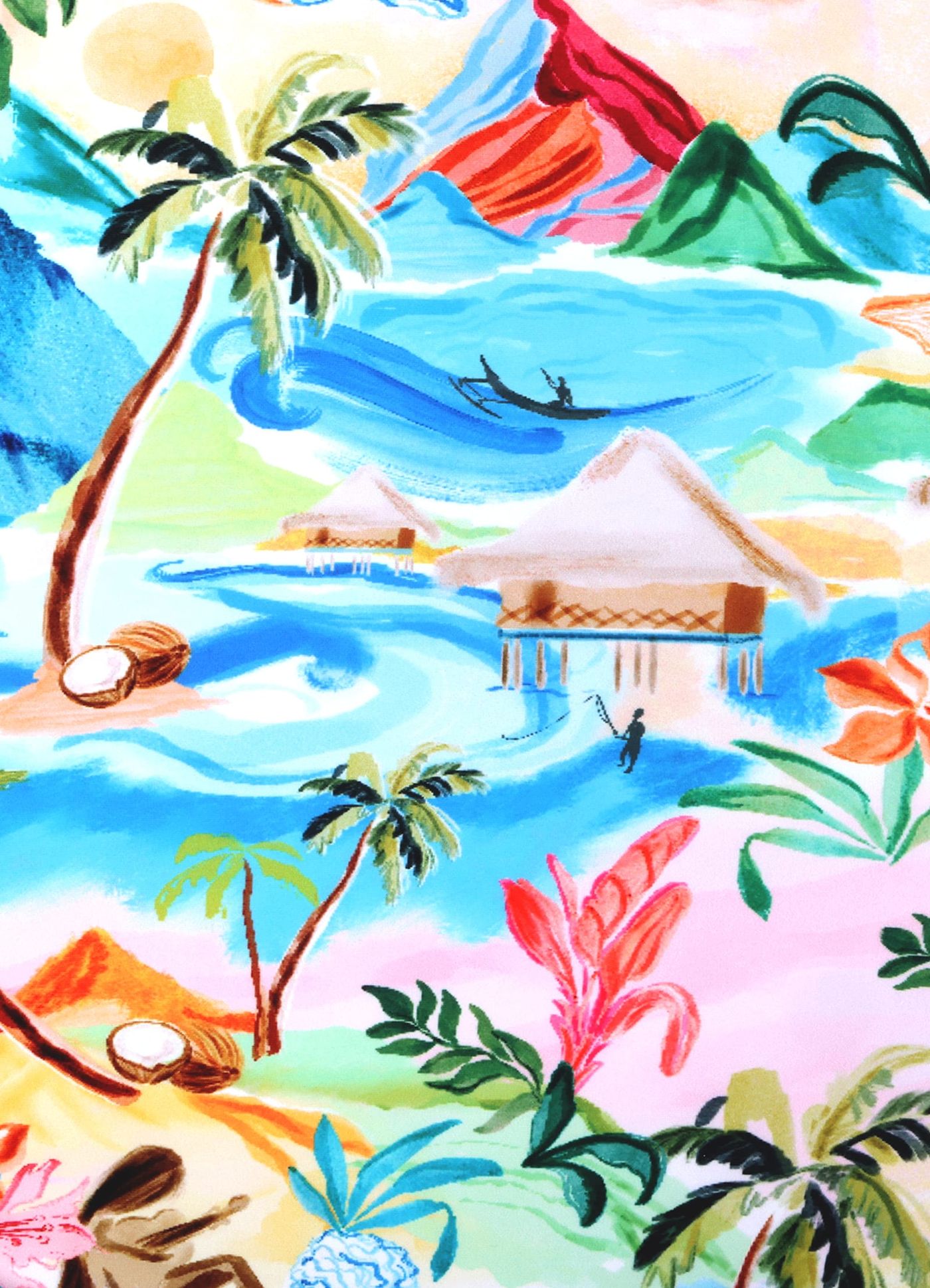 Yardage Shirred Dress - South Pacific - South Pacific view 4