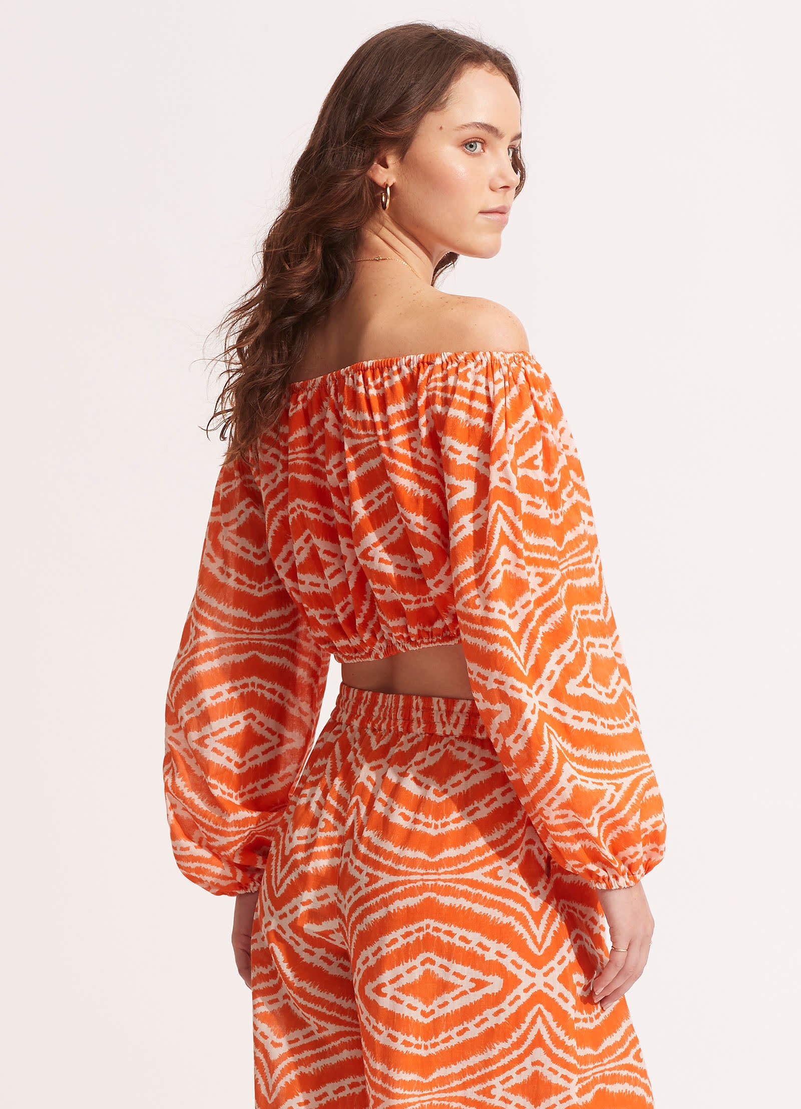 Zanzibar Crop Top - Mandarin - Mandarin view 5