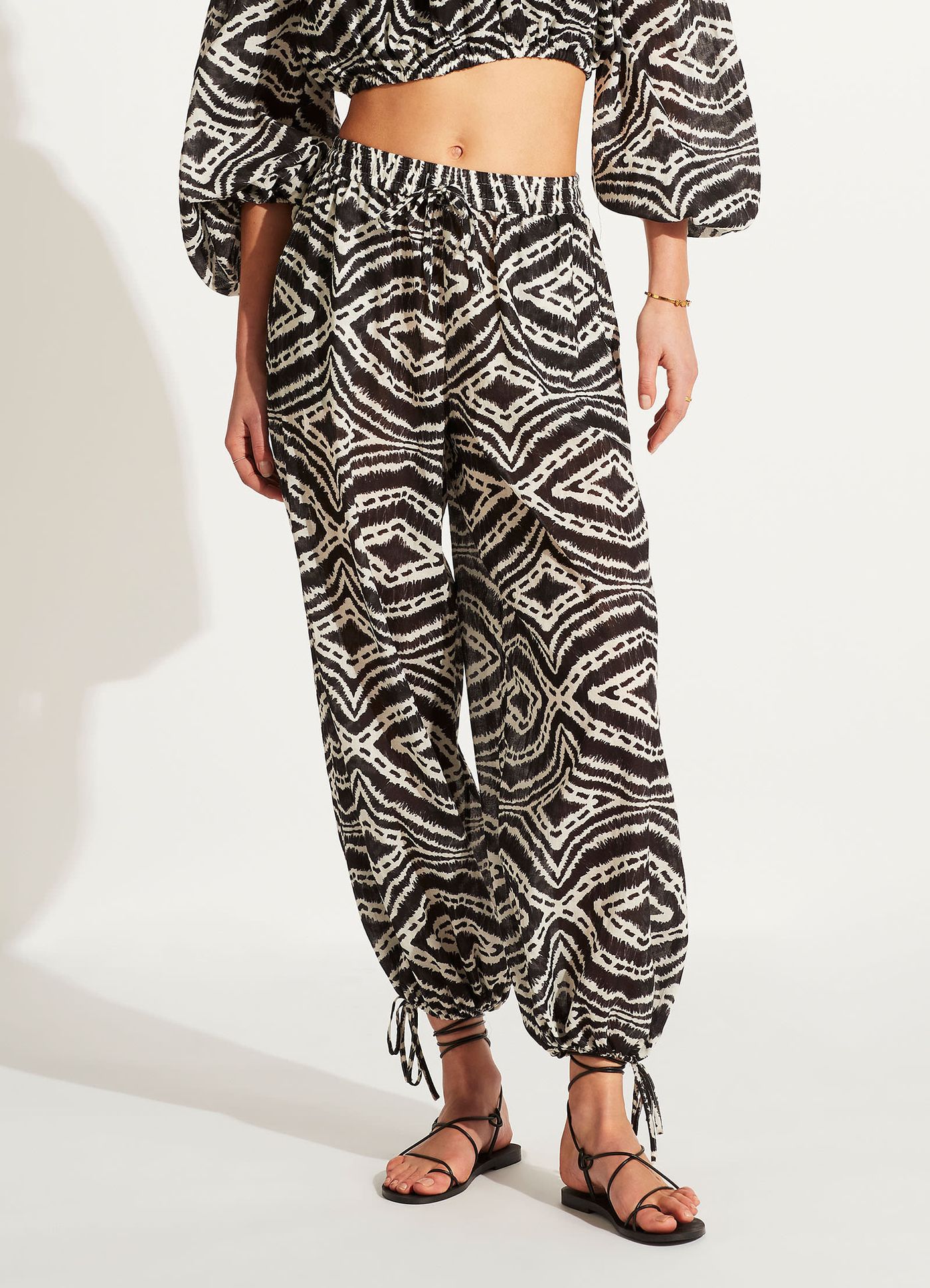Zanzibar Harem Pant  - Black - Black view 2