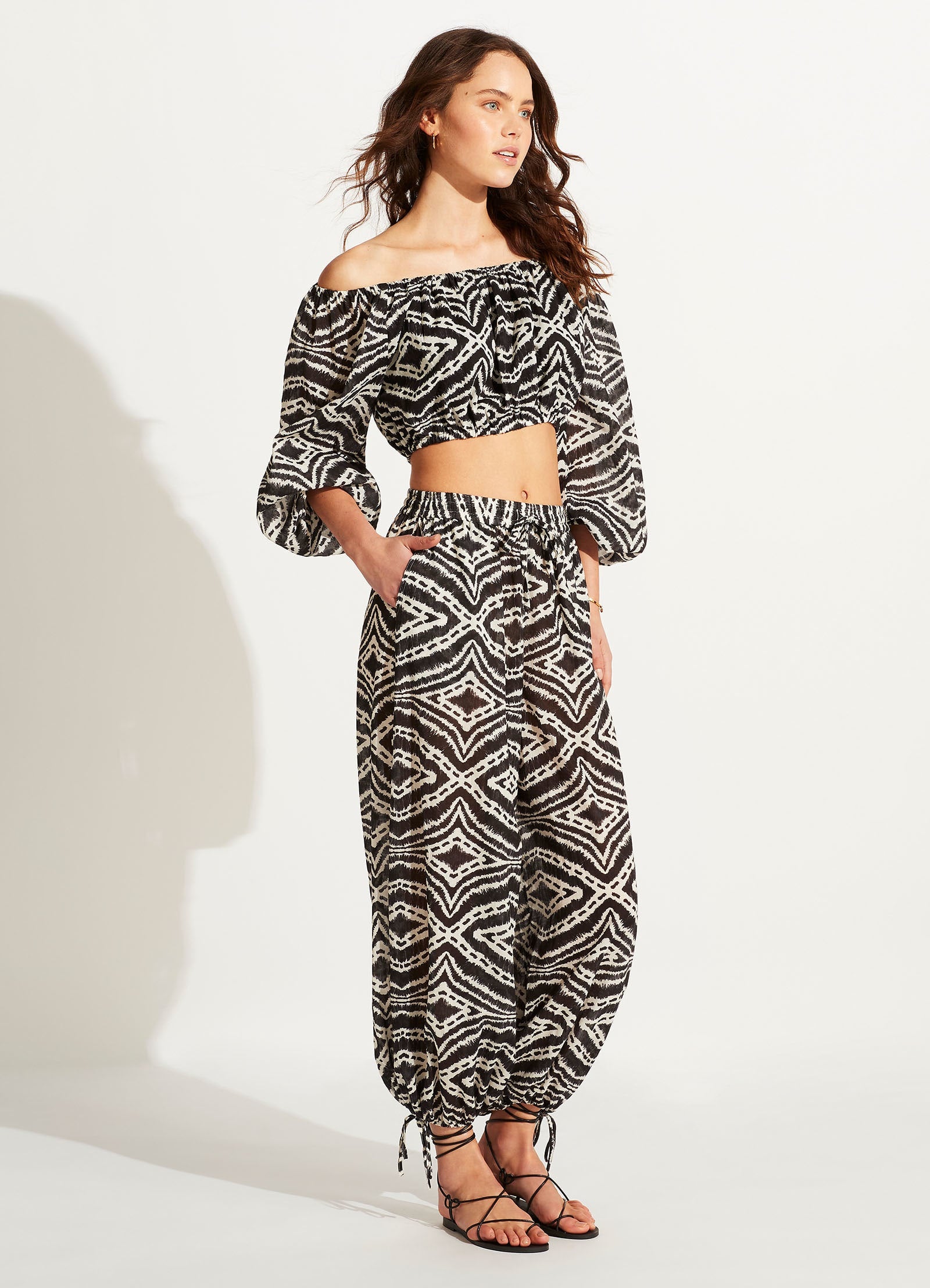 Zanzibar Harem Pant  - Black - Black view 3
